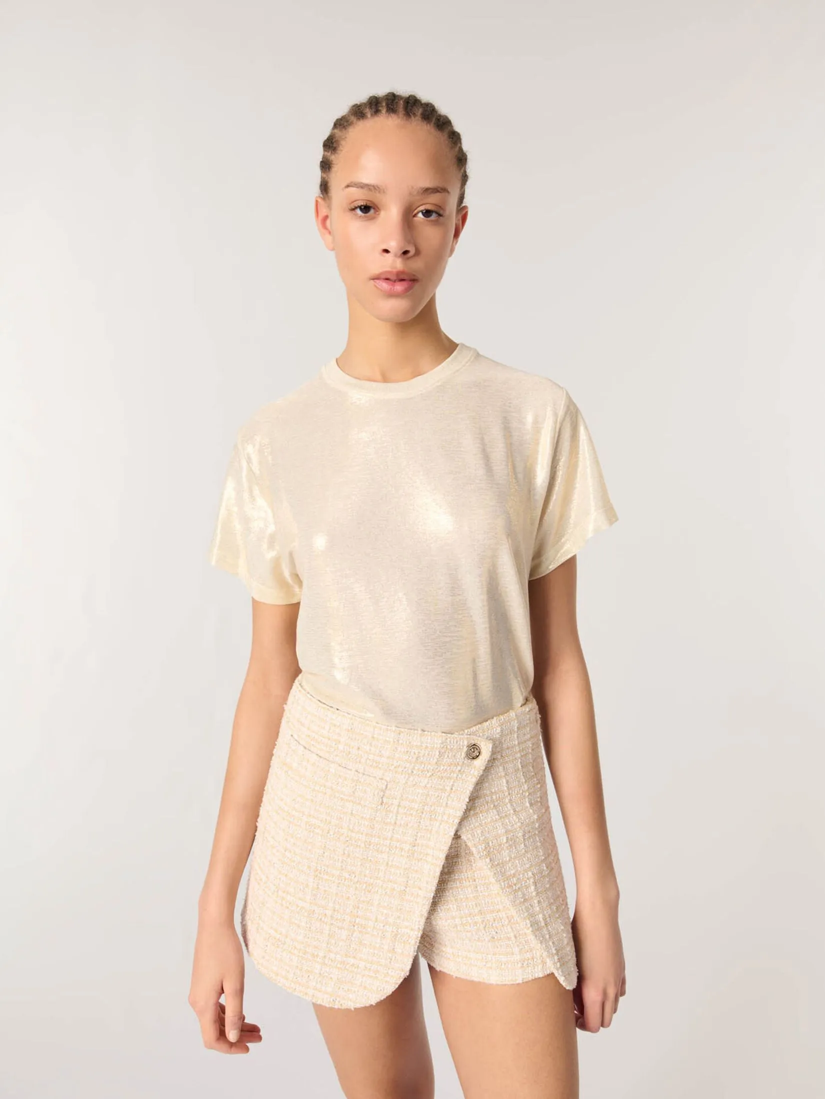 MAJE Women Skort Layered Tweed MAJE Women Skort Layered Tweed