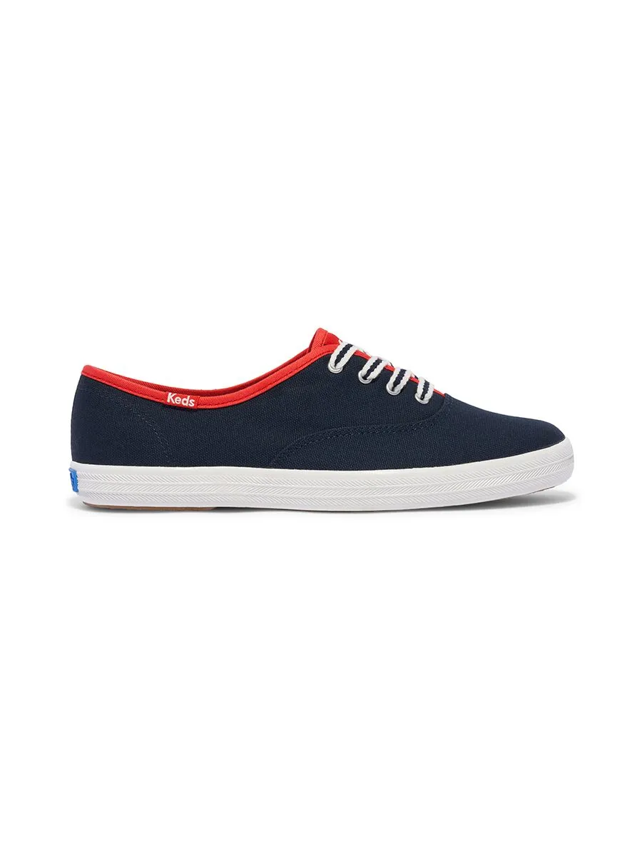 KEDS Women Champion Canvas Varsity Lace Blue KEDS Women Champion Canvas Varsity Lace Blue