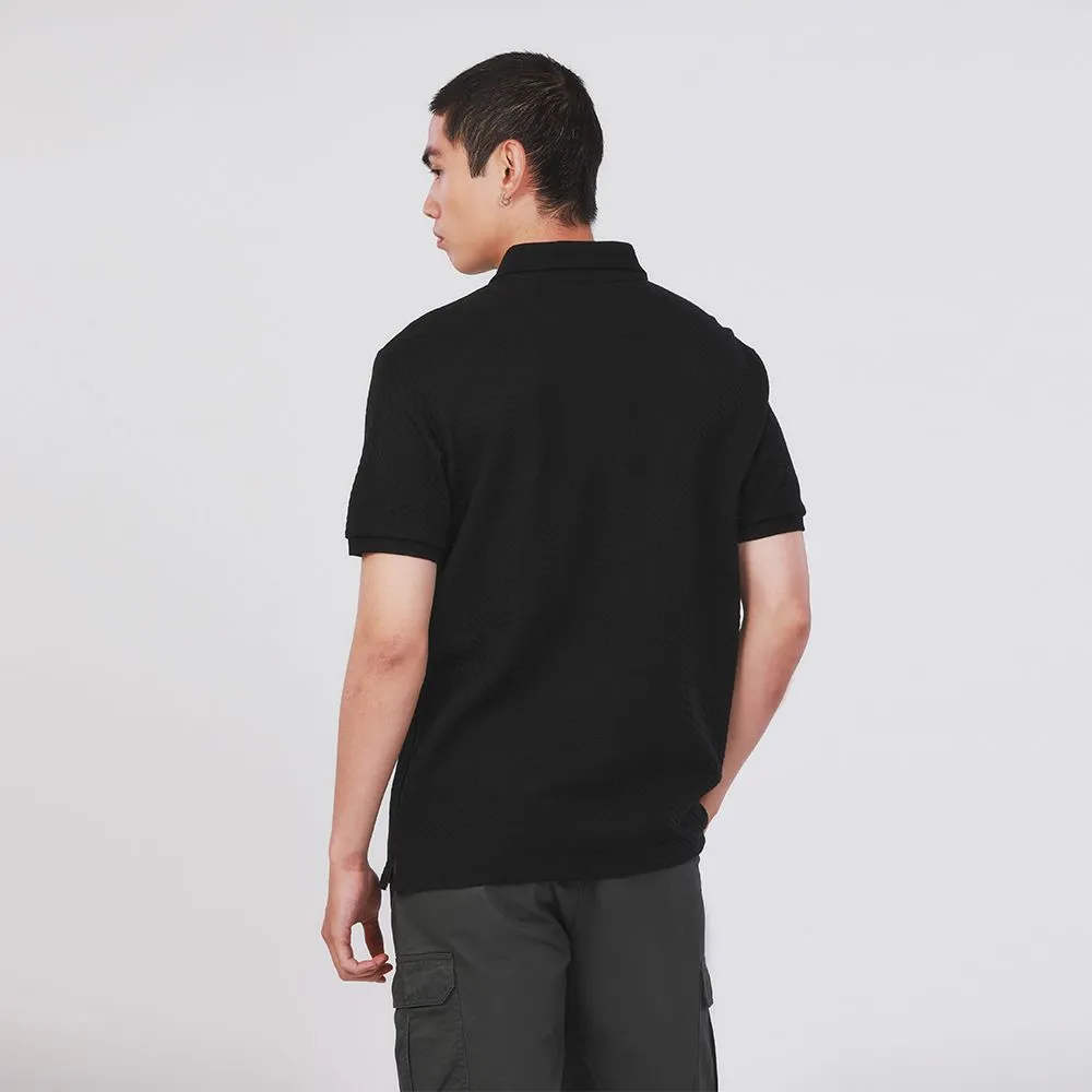JOHN HENRY Men's Polo (Slim Fit) SAIL AWAY Black JOHN HENRY Men's Polo (Slim Fit) SAIL AWAY Black