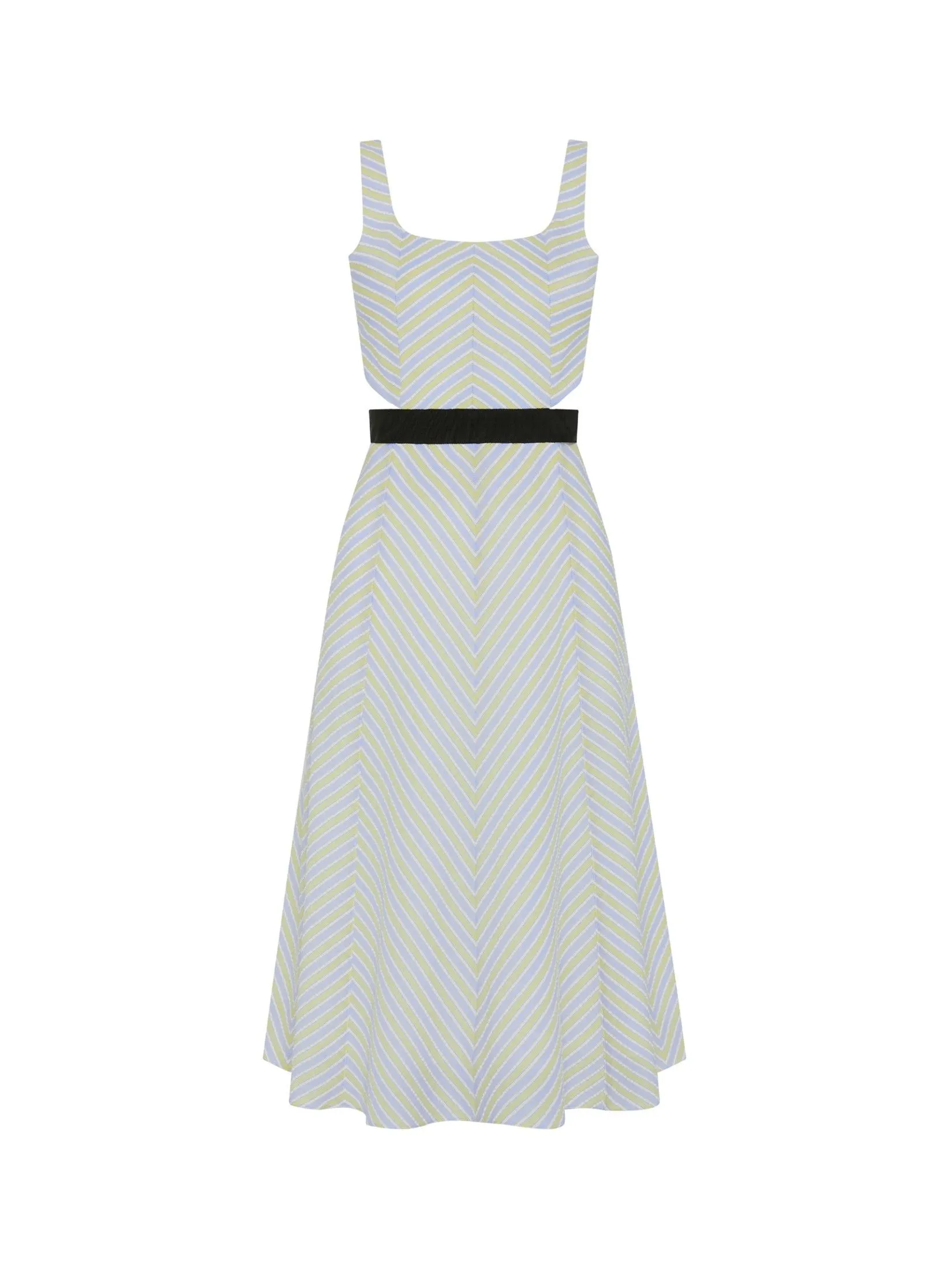 ASV ( PF24 ) Bonita Bow-tie Waist Women Dress Yello ASV ( PF24 ) Bonita Bow-tie Waist Women Dress Yello