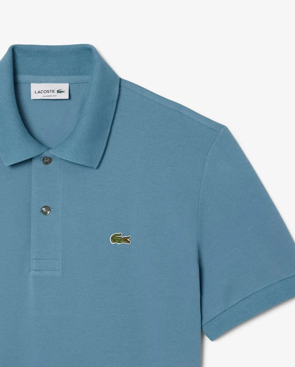 LACOSTE Classic Fit L.12.12 LIGHT Piqu  Polo Shirt Blue LACOSTE Classic Fit L.12.12 LIGHT Piqu  Polo Shirt Blue