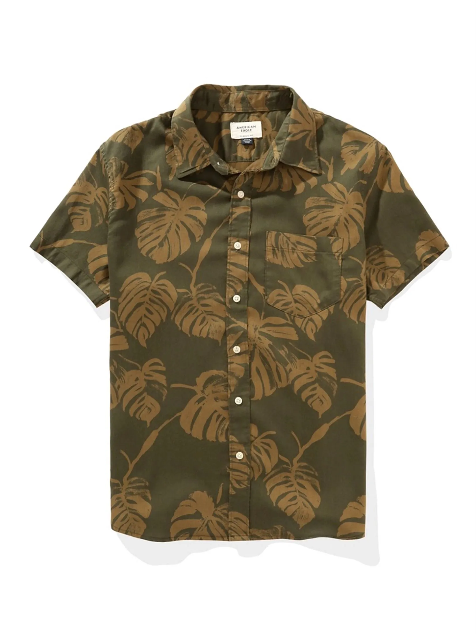 American Eagle MEN 2826 SS CF CSC CLEO TWILL SHIRT 341 FADED OLIVE American Eagle MEN 2826 SS CF CSC CLEO TWILL SHIRT 341 FADED OLIVE