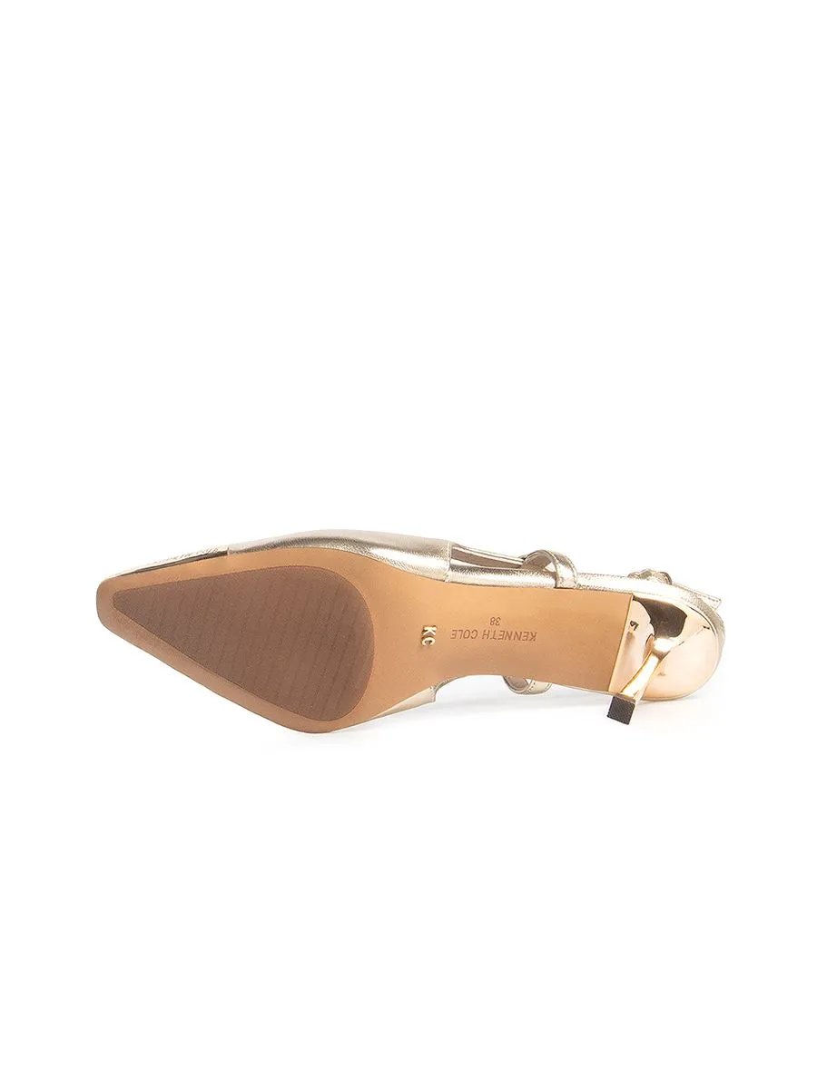 KENNETH COLE WOMEN HEELS ADIA SLINGBACKS X ANNE THONGPRASOM / CHAMPAGNE KENNETH COLE WOMEN HEELS ADIA SLINGBACKS X ANNE THONGPRASOM / CHAMPAGNE