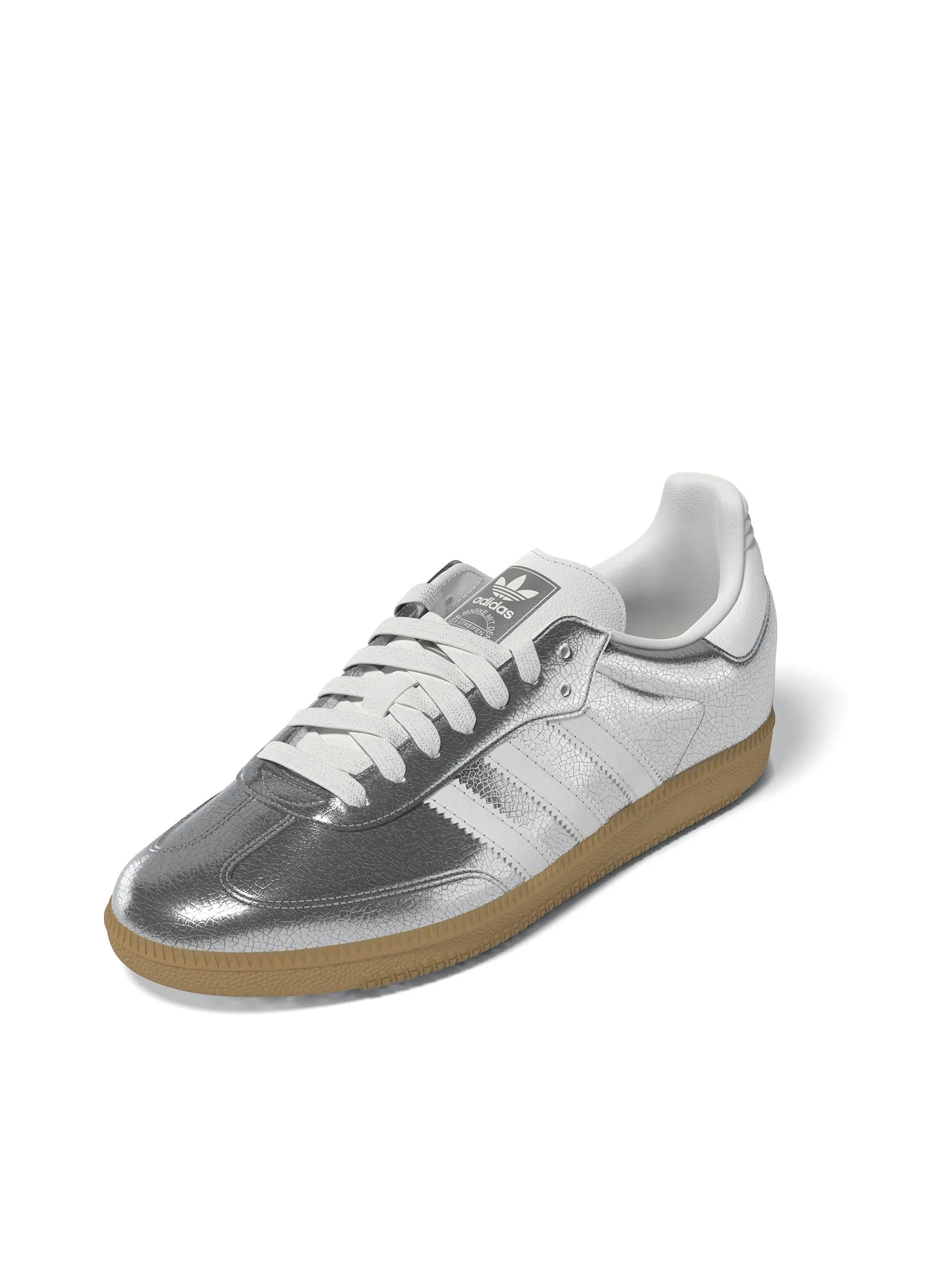 ADIDAS Women Sneakers Samba OG JR0035 Silver Met / Ftwr White / Core White ADIDAS Women Sneakers Samba OG JR0035 Silver Met / Ftwr White / Core White