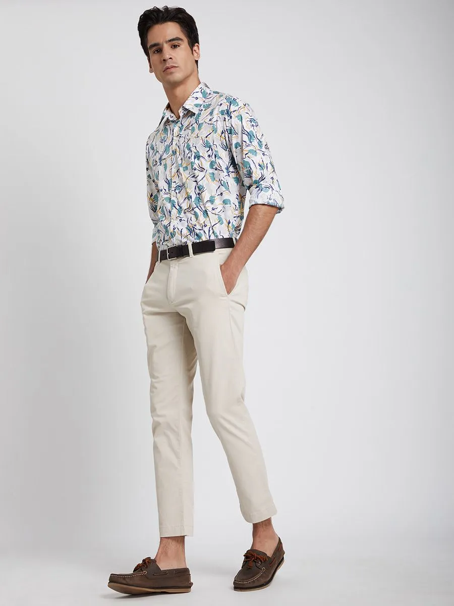 ALUMNUS Men Shirts Long Sleeves Printed Green