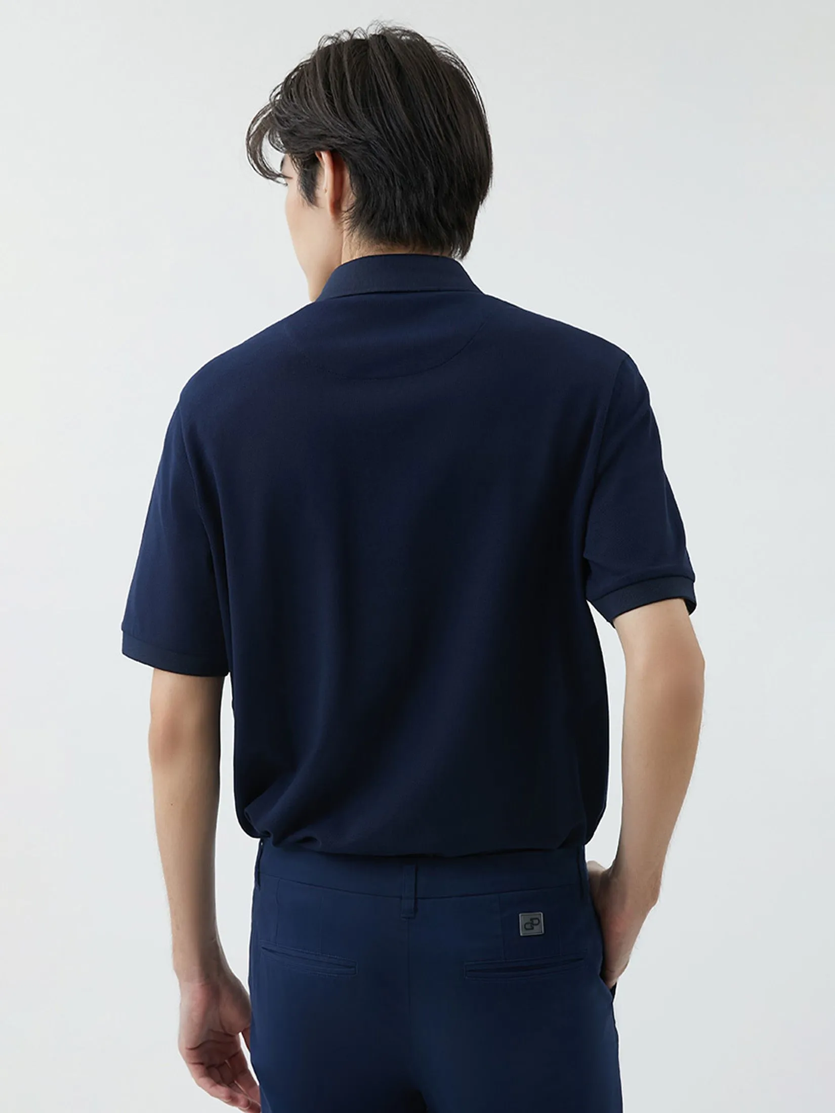 DAPPER DAPPER DP Iconic Polo Shirt Navy DAPPER DAPPER DP Iconic Polo Shirt Navy