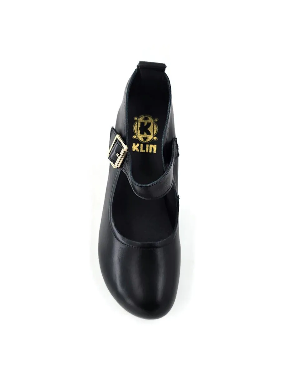 KLIN Woman Rounded Toe Mary Jane Black KLIN Woman Rounded Toe Mary Jane Black