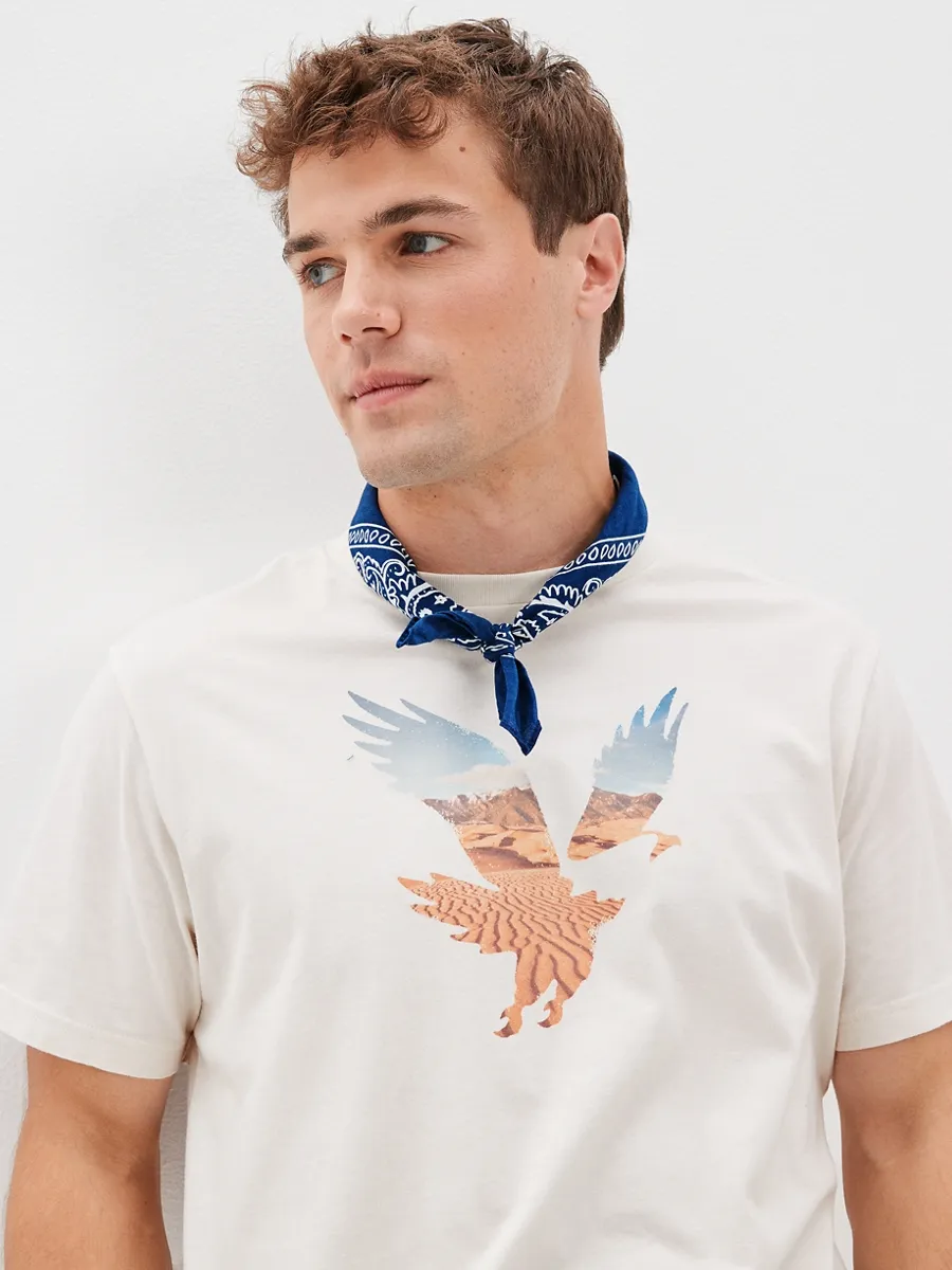 American Eagle MEN SS SET IN TEE- PC DYE + SERIOUSLY SOFT WASH  CREAM American Eagle MEN SS SET IN TEE- PC DYE + SERIOUSLY SOFT WASH  CREAM