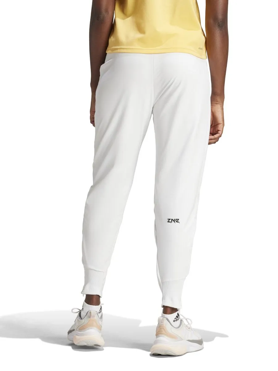 ADIDAS Women Straight Pants Z.N.E. Woven White ADIDAS Women Straight Pants Z.N.E. Woven White