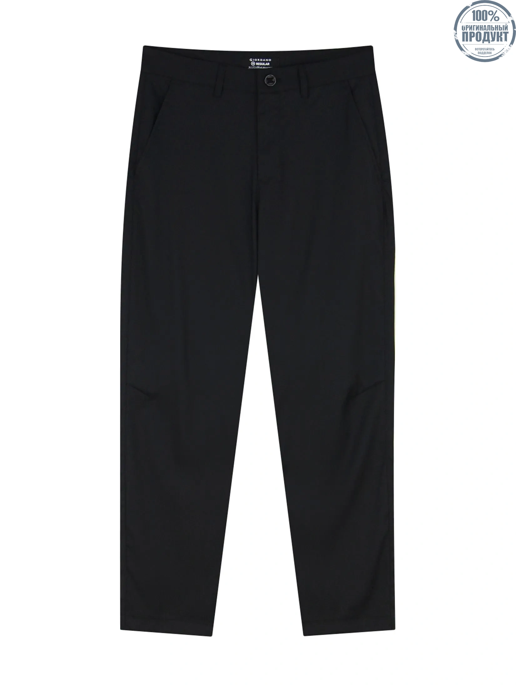 GIORDANO Men's Regular Stretch Khaki Pants Black GIORDANO Men's Regular Stretch Khaki Pants Black