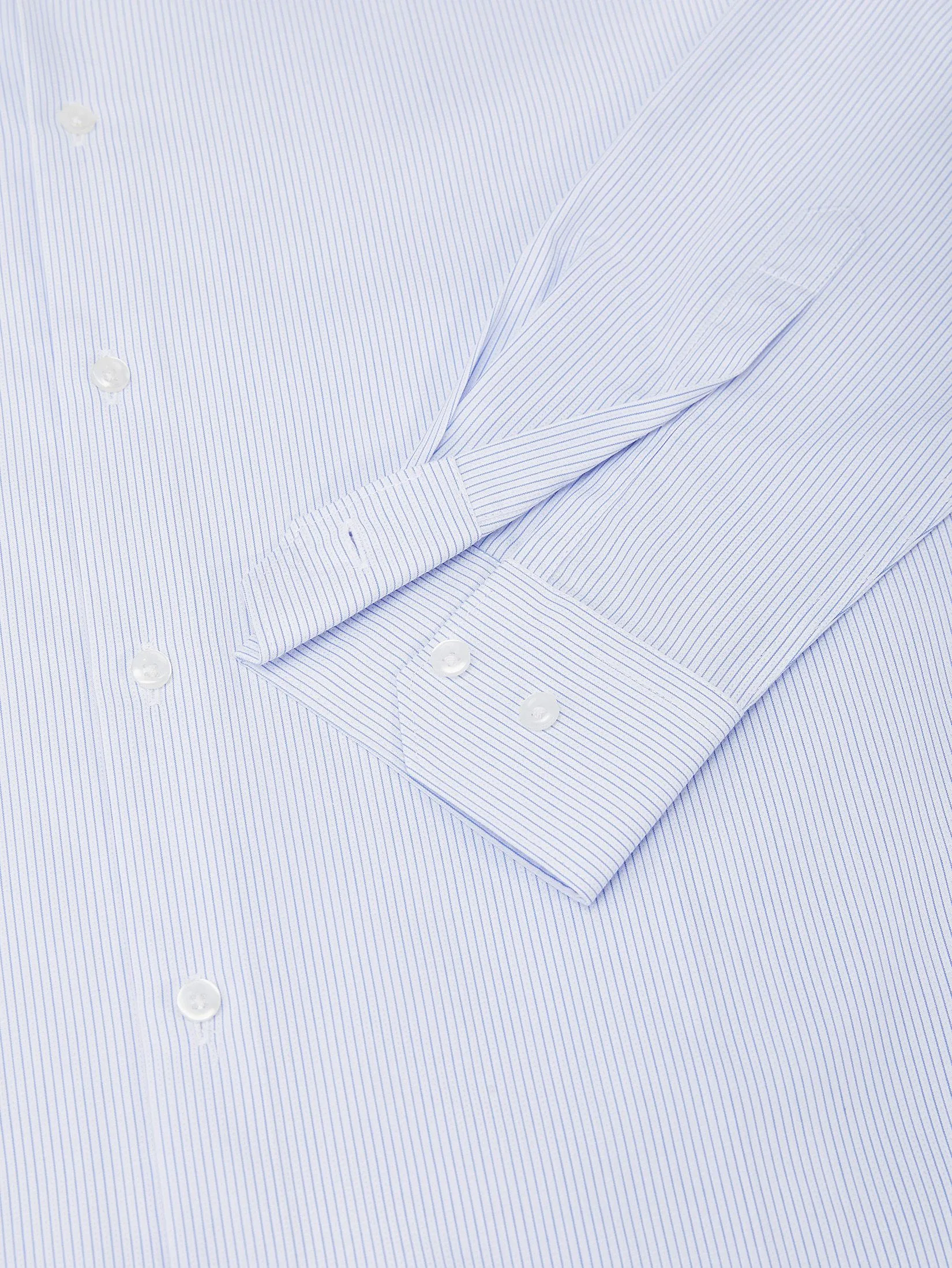 G2000 Men Clothing Non-Iron Cotton Blend Short Stripe Shirt  Smart Fit - Blue G2000 Men Clothing Non-Iron Cotton Blend Short Stripe Shirt  Smart Fit - Blue