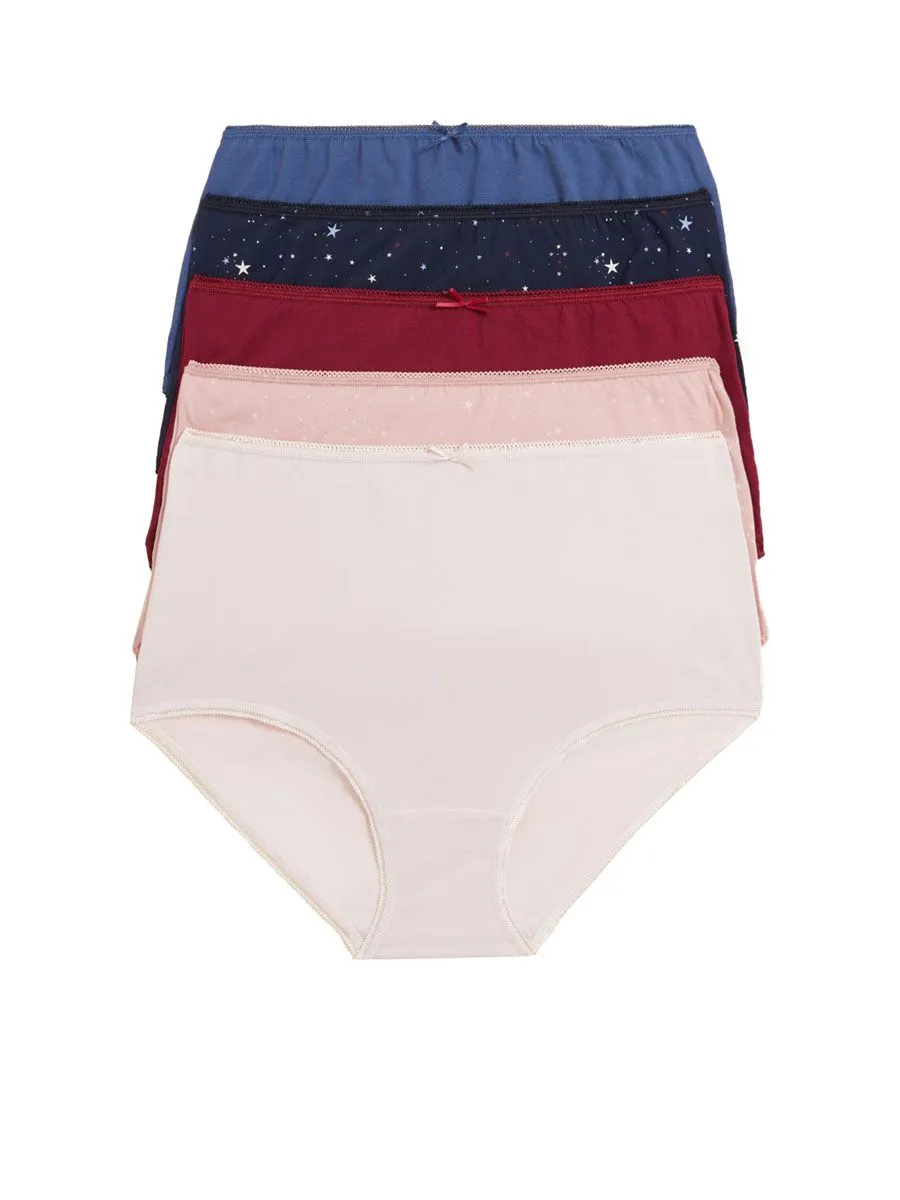 MARKS & SPENCER 5pk Cotton Rich Lycra Full Briefs T614328F MARKS & SPENCER 5pk Cotton Rich Lycra Full Briefs T614328F