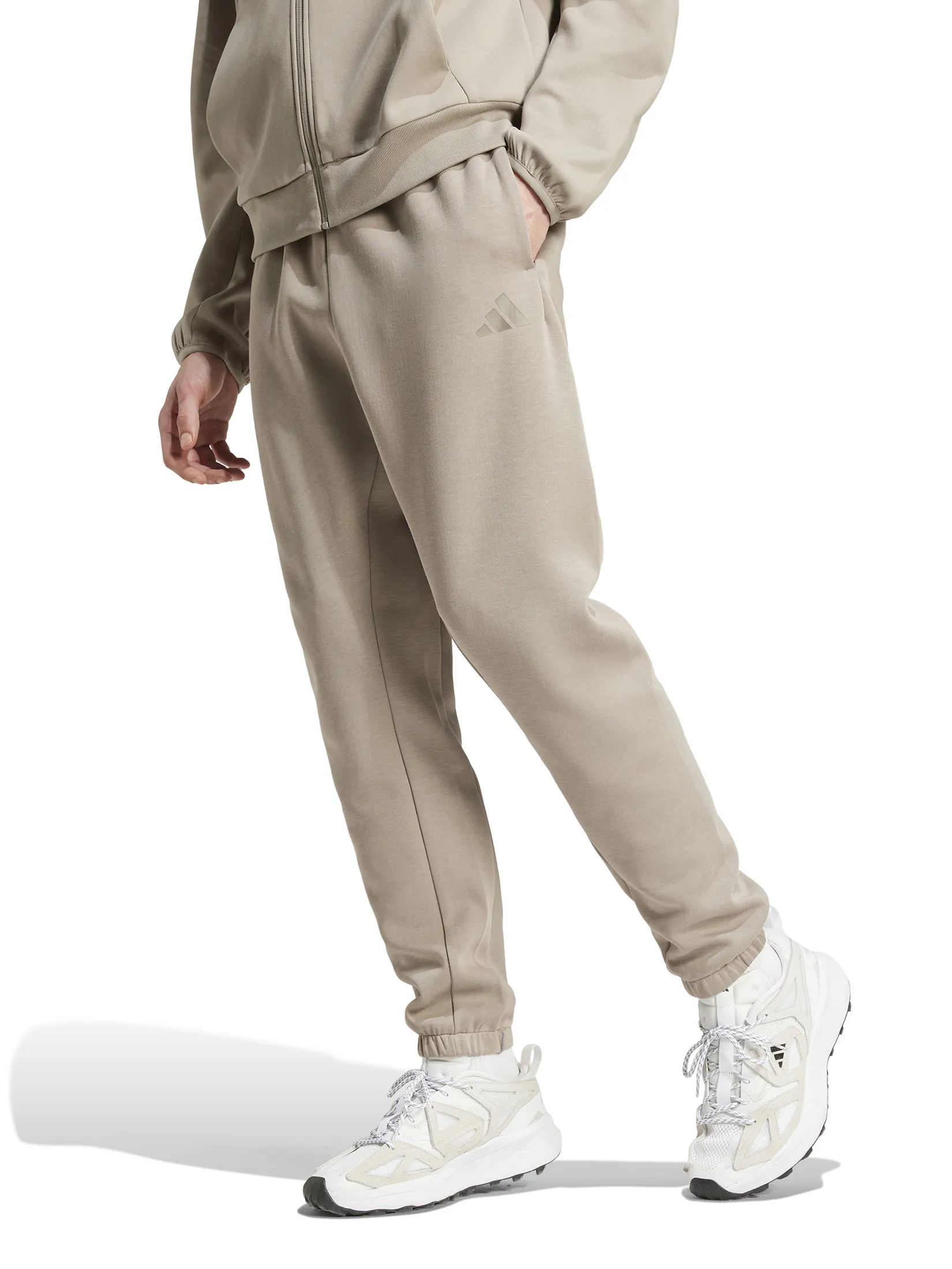 ADIDAS Men Tracksuit Bottoms Future Icons Small Logo Putty Beige ADIDAS Men Tracksuit Bottoms Future Icons Small Logo Putty Beige