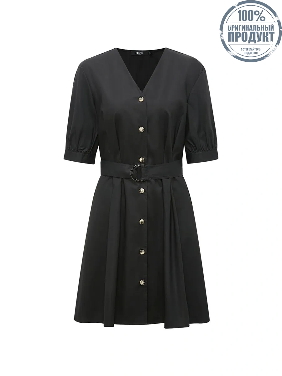 G2000 Women Clothing Cotton Tencel Shirt Dress Fit & Flare Shape - Black G2000 Women Clothing Cotton Tencel Shirt Dress Fit & Flare Shape - Black