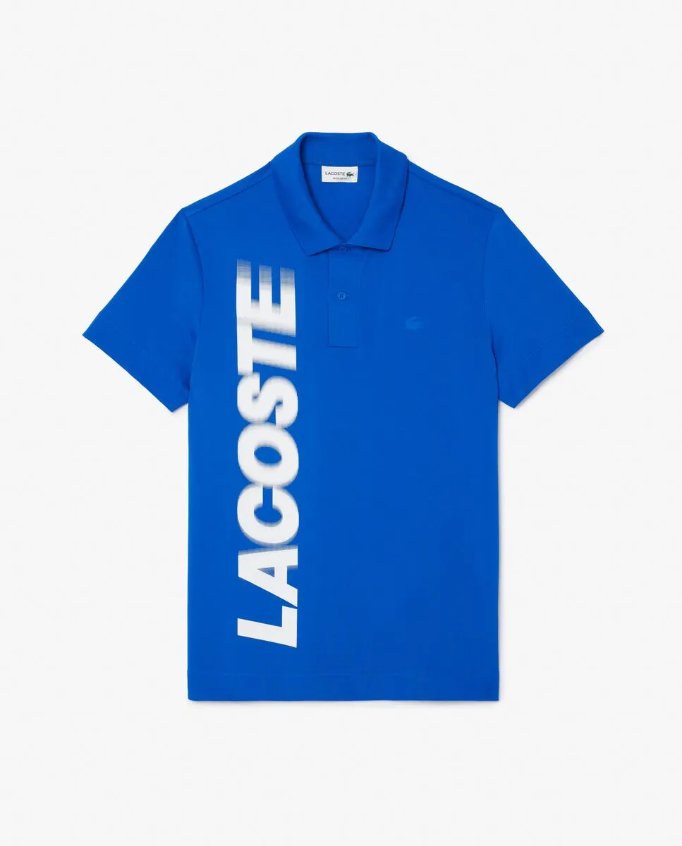 LACOSTE Regular Fit Lacoste Movement Polo Shirt Blue LACOSTE Regular Fit Lacoste Movement Polo Shirt Blue