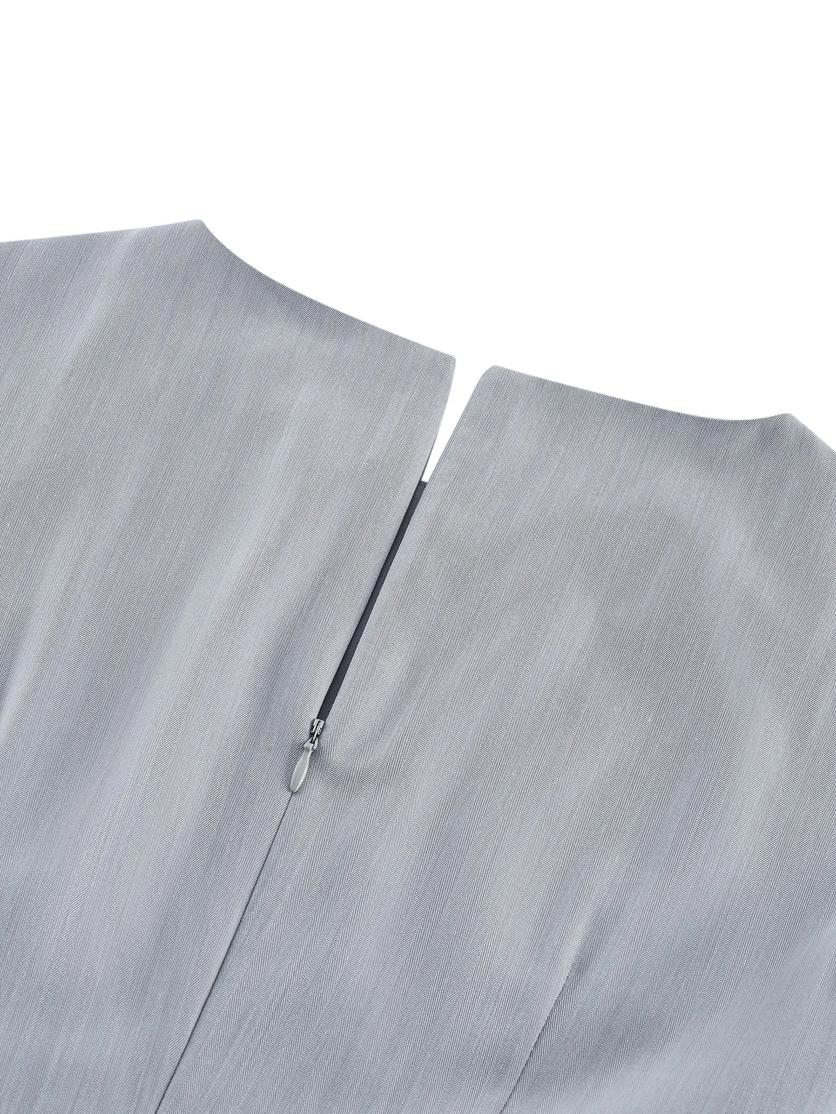 G2000 Women Clothing Anti Uv Asymmetrical Hem Dress  A-Shape - Grey G2000 Women Clothing Anti Uv Asymmetrical Hem Dress  A-Shape - Grey