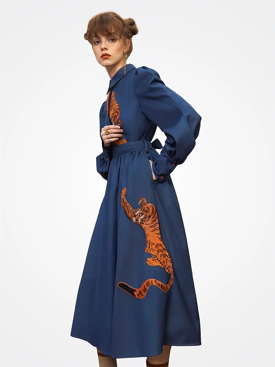 Camoooni Women Roaring Beauty Dress Blue Camoooni Women Roaring Beauty Dress Blue
