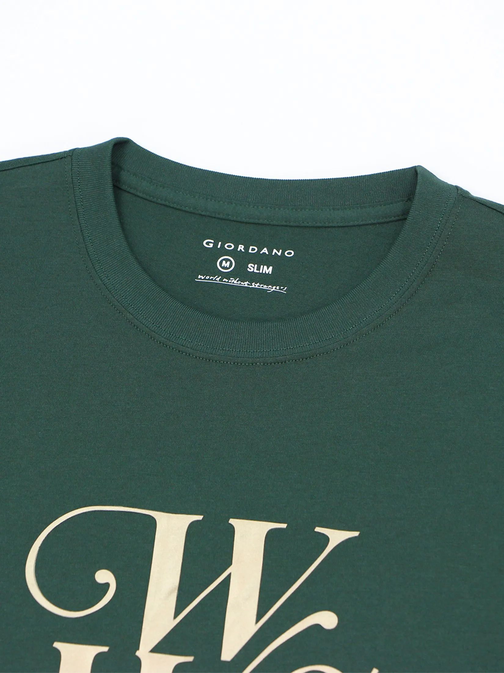 GIORDANO Men's Jersey Slim Printed Tee (WWS) Sycamore green GIORDANO Men's Jersey Slim Printed Tee (WWS) Sycamore green