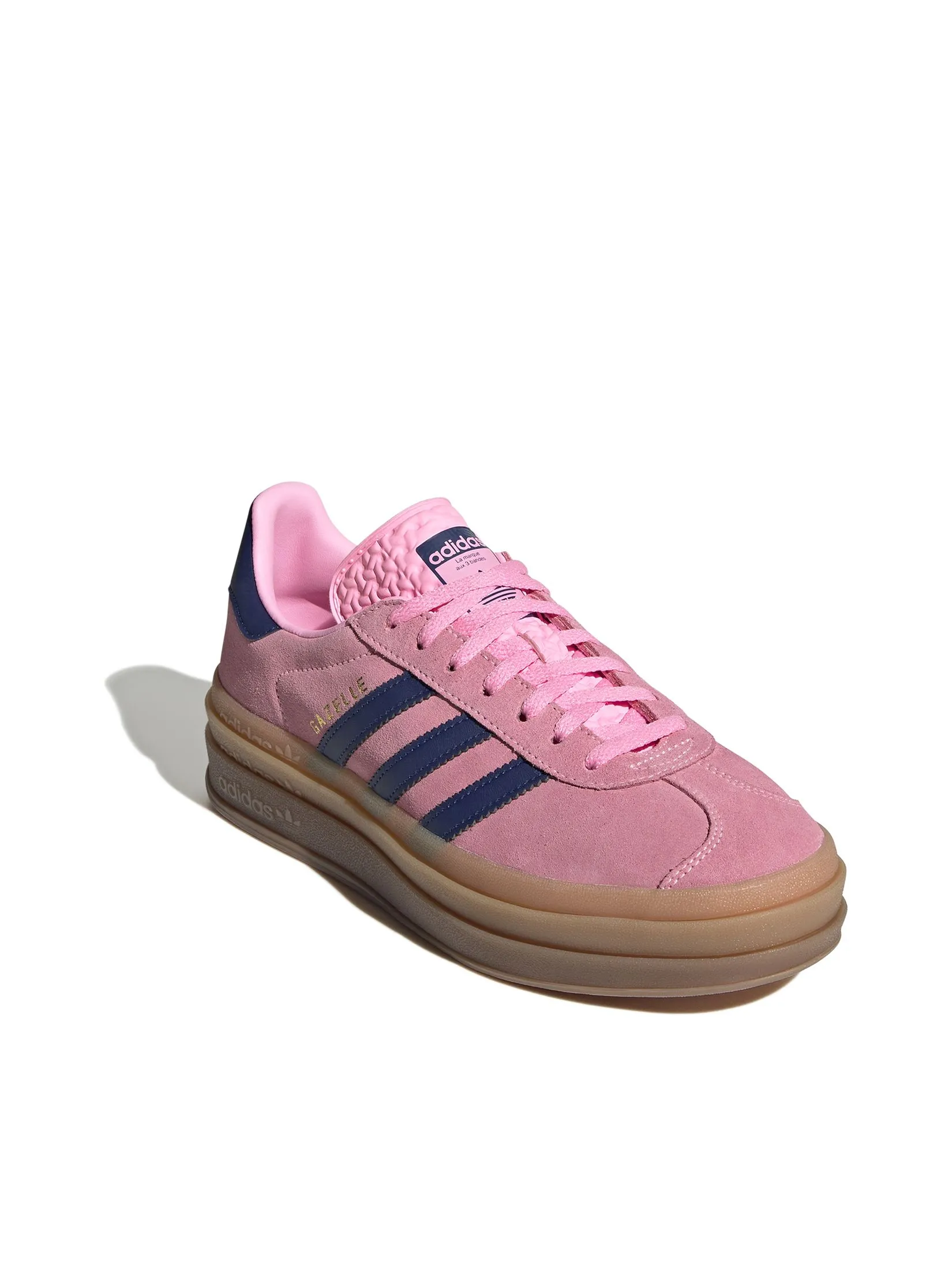 ADIDAS Women Sneaker Gazelle Bold Pink Glow / Victory Blue / Gum ADIDAS Women Sneaker Gazelle Bold Pink Glow / Victory Blue / Gum