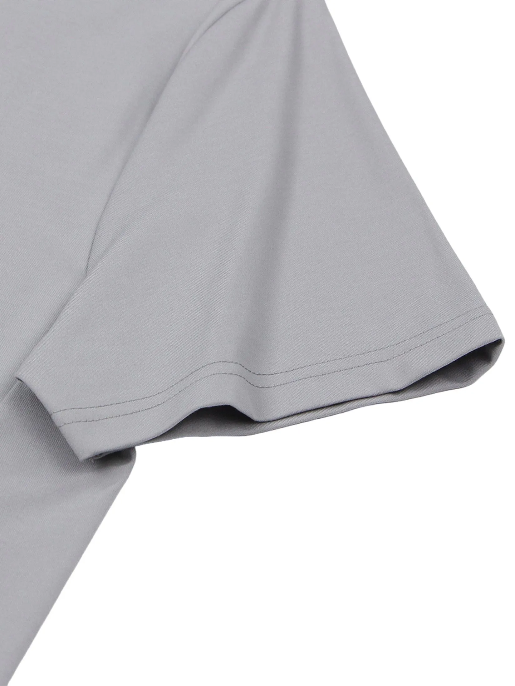GIORDANO Men's Slim Easy Care Interlock Polo Light Grey GIORDANO Men's Slim Easy Care Interlock Polo Light Grey