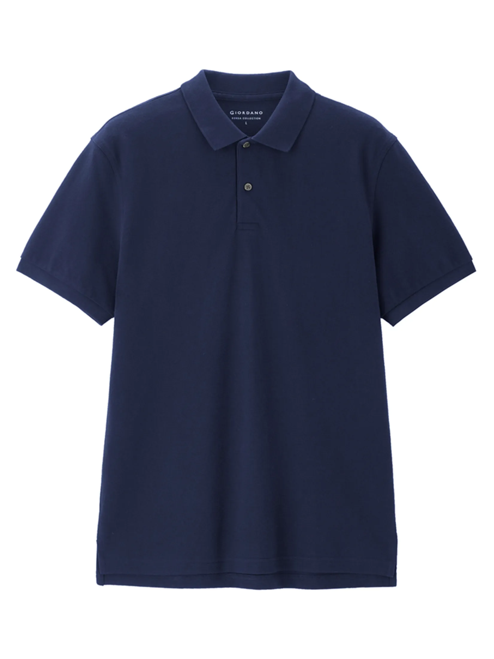 GIORDANO Men s Online Exclusive Pique Polo Shirt (Korea) Navy blue GIORDANO Men s Online Exclusive Pique Polo Shirt (Korea) Navy blue