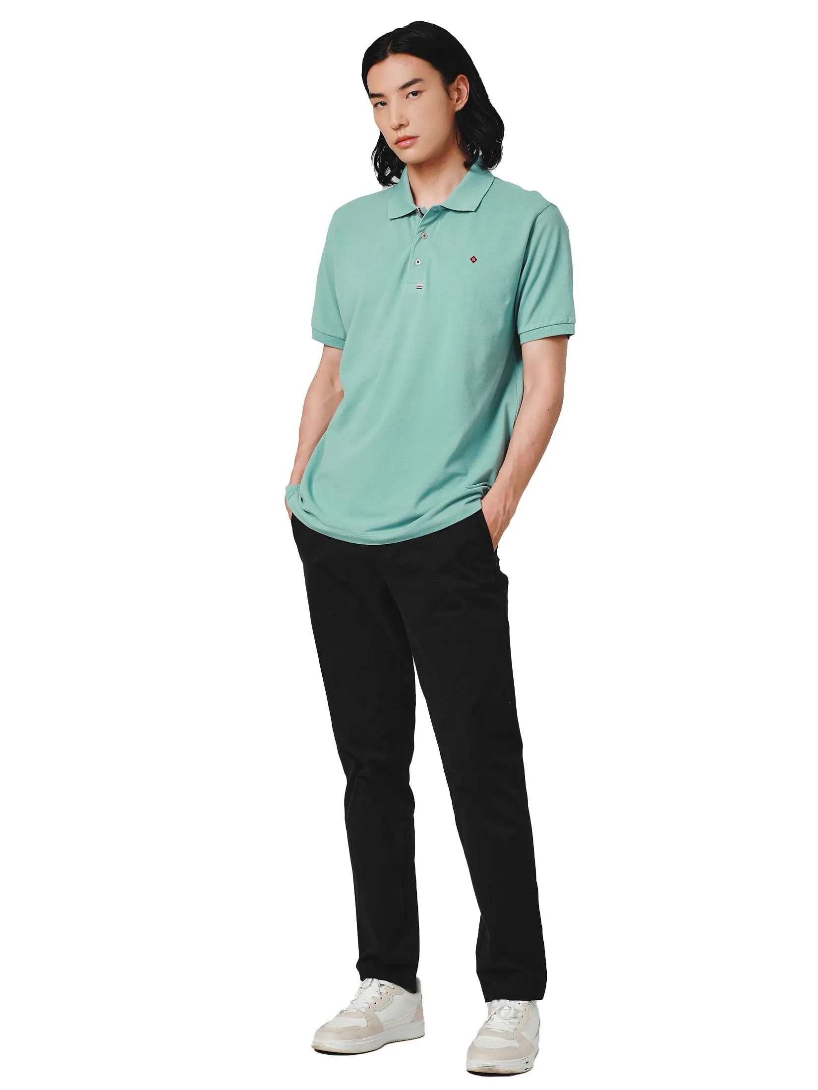 JOHN HENRY Men's Polo (Slim Fit) ESSENTIALS Green JOHN HENRY Men's Polo (Slim Fit) ESSENTIALS Green