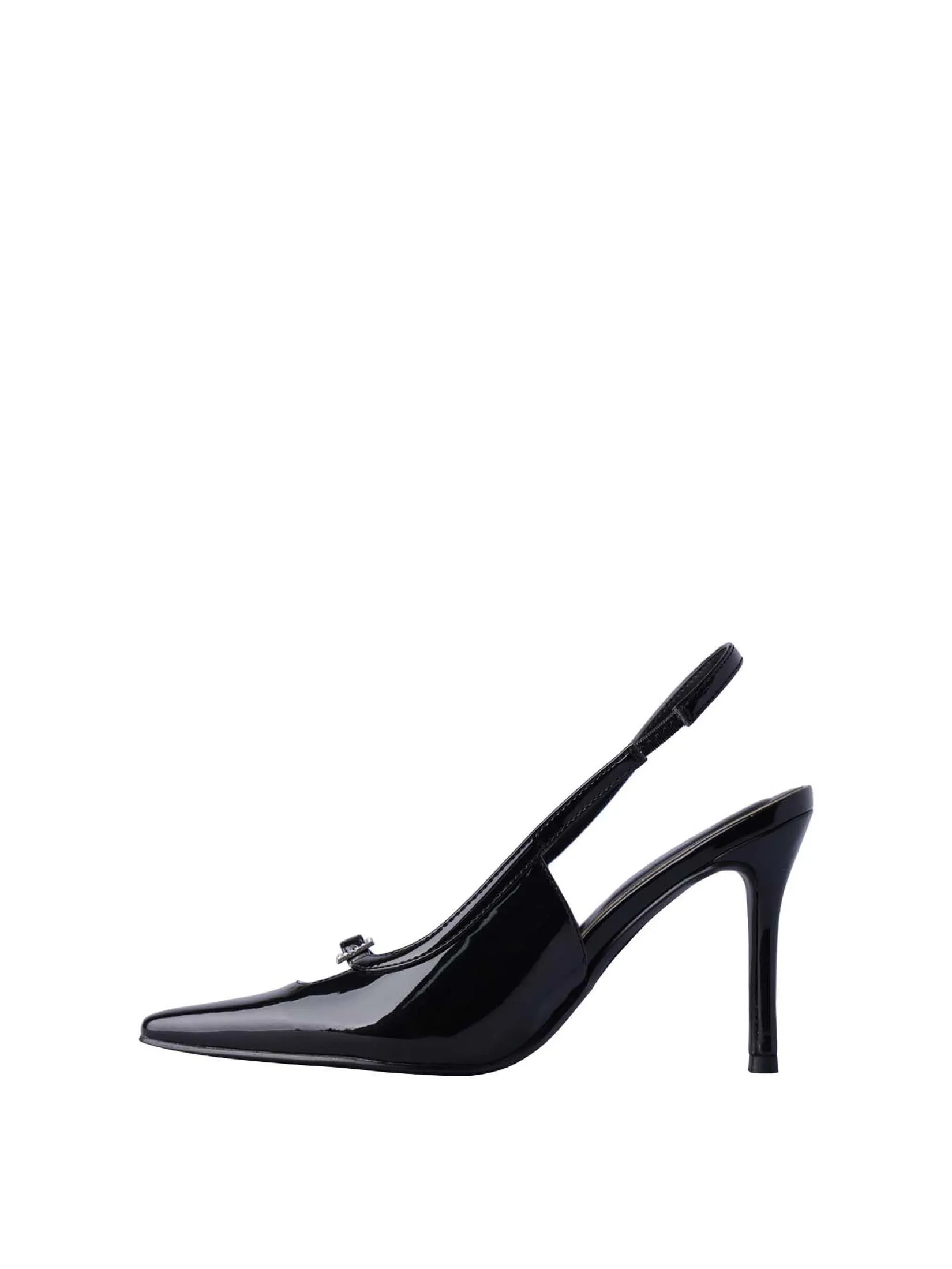 VILLAINS SF VELIA Women's Mule Heels BLACK PATENT VILLAINS SF VELIA Women's Mule Heels BLACK PATENT