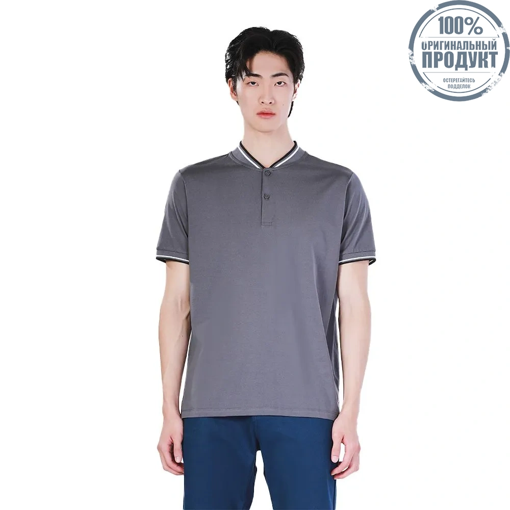 JOHN HENRY Men's Polo (Slim Fit) ESSENTIALS Dark Grey JOHN HENRY Men's Polo (Slim Fit) ESSENTIALS Dark Grey