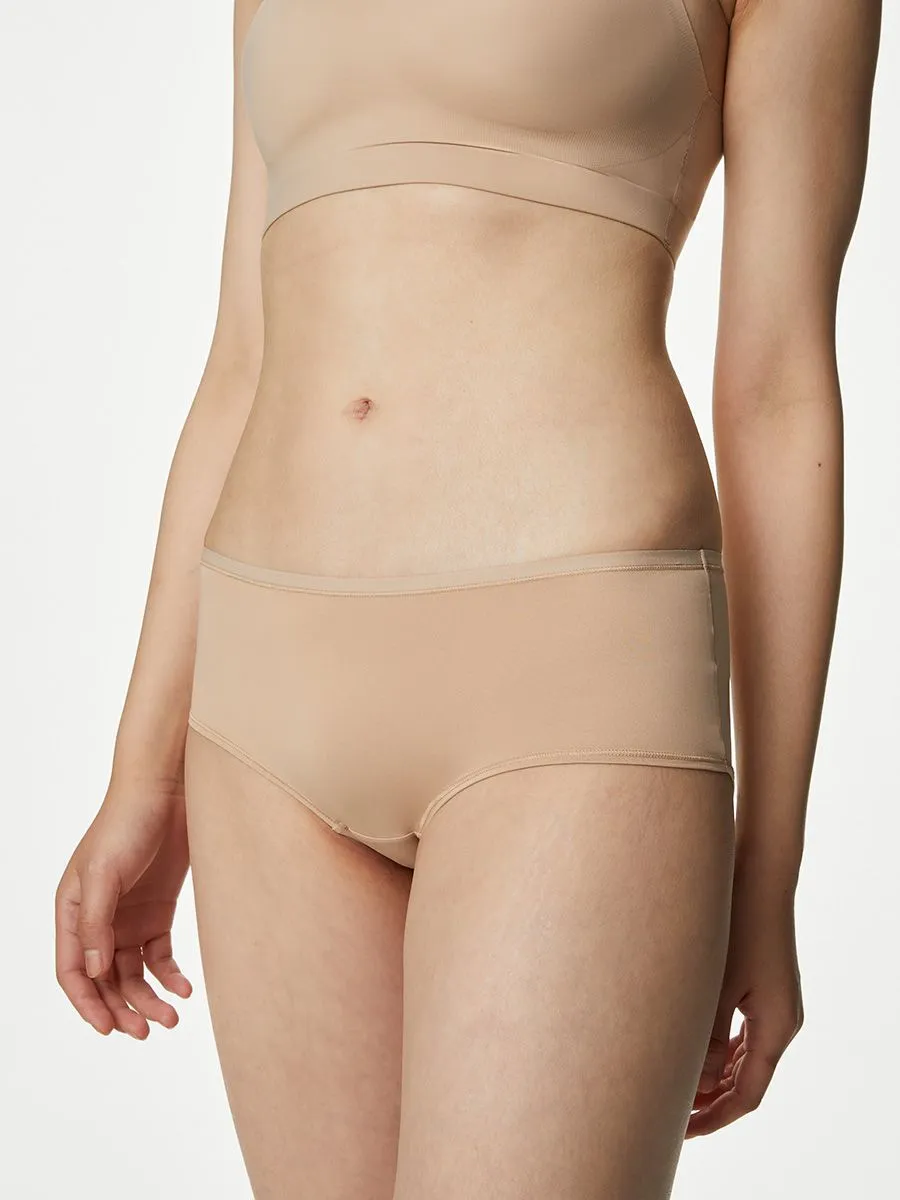 MARKS & SPENCER Women Shorts No VPL Microfibre Low Rise 5 pk Almond MARKS & SPENCER Women Shorts No VPL Microfibre Low Rise 5 pk Almond