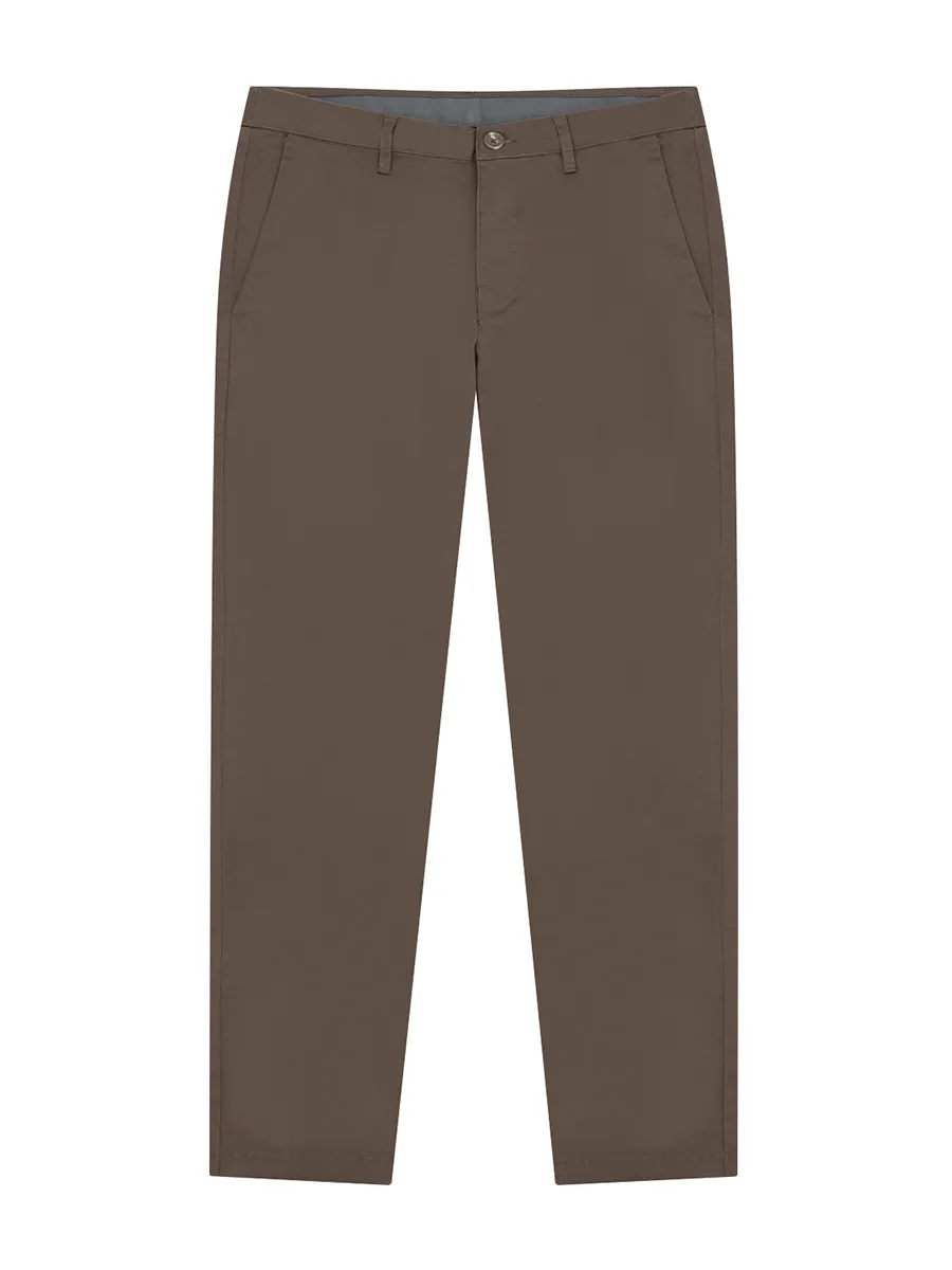 GIORDANO Men's Low rise Slim Taper Super Stretch Pants Slate brown GIORDANO Men's Low rise Slim Taper Super Stretch Pants Slate brown
