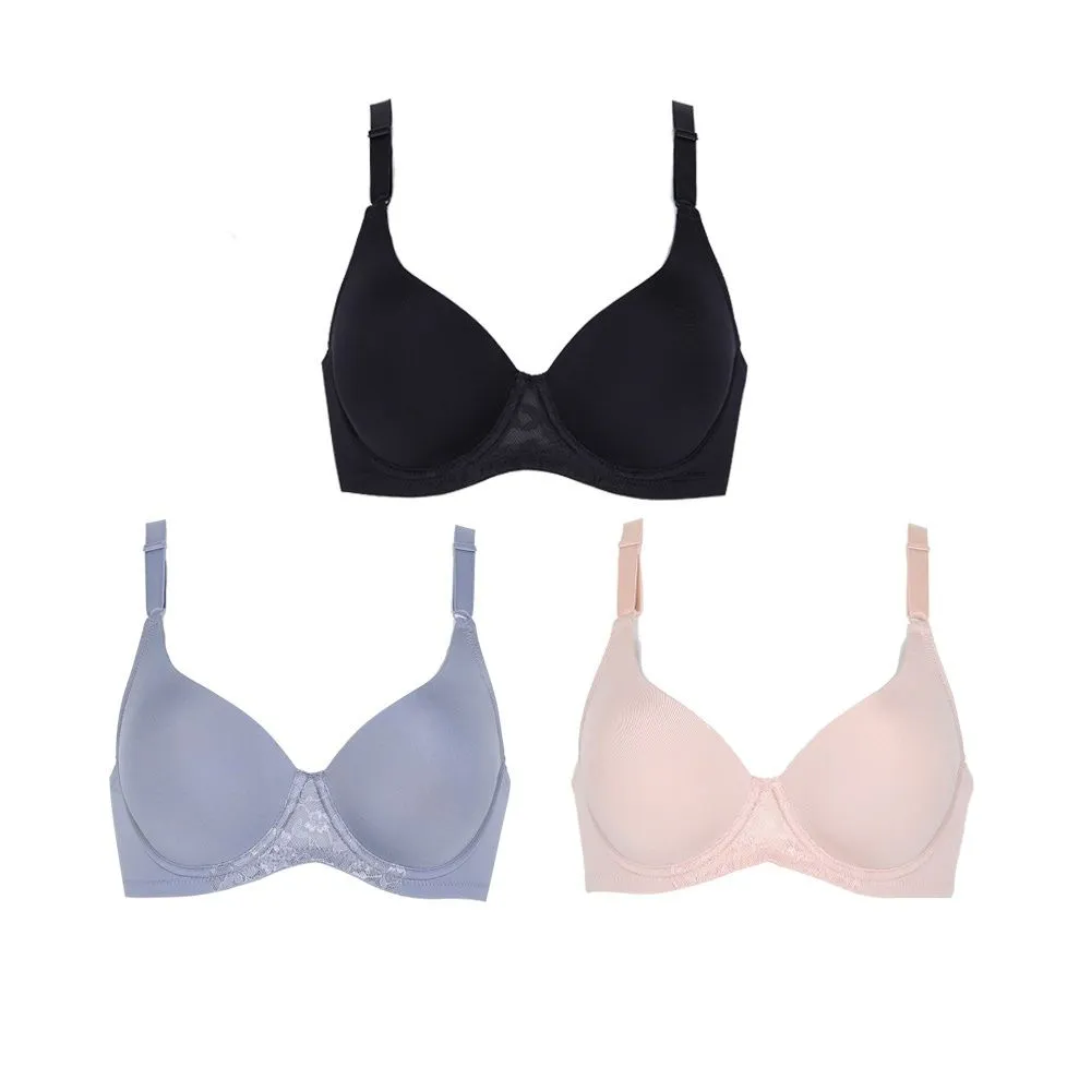 WACOAL Multicolor Surprise Push Up Bra WB9V03 Set 3 Pcs. WACOAL Multicolor Surprise Push Up Bra WB9V03 Set 3 Pcs.