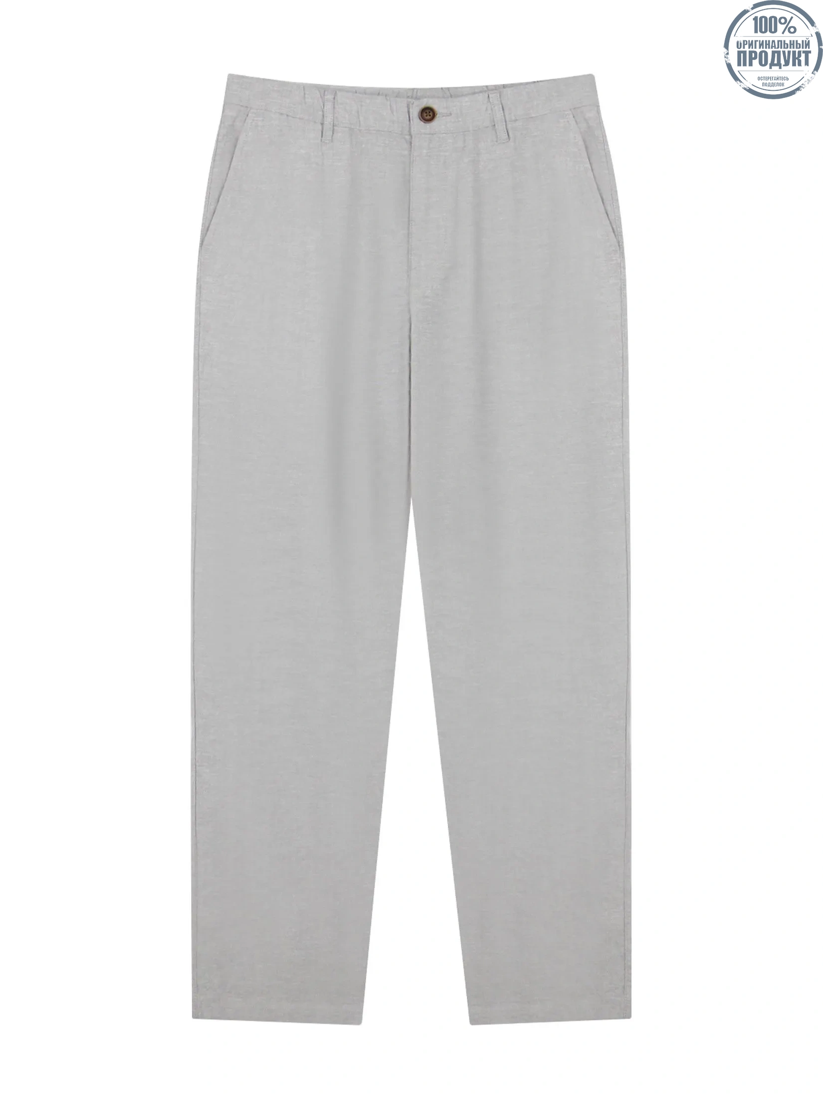 GIORDANO Men's Slim Taper Linen Khaki Pants Grey x White GIORDANO Men's Slim Taper Linen Khaki Pants Grey x White