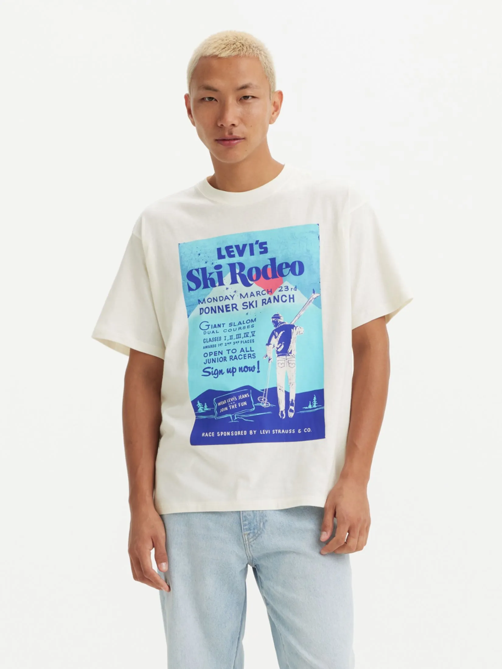 LEVI'S Men’s Graphic Vintage Fit T-Shirt Cream LEVI'S Men’s Graphic Vintage Fit T-Shirt Cream