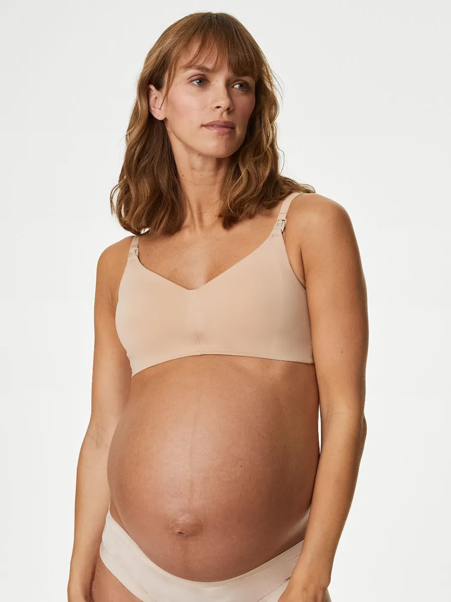 MARKS & SPENCER Women Bra Flexifit Non Wired Nursing Almond MARKS & SPENCER Women Bra Flexifit Non Wired Nursing Almond