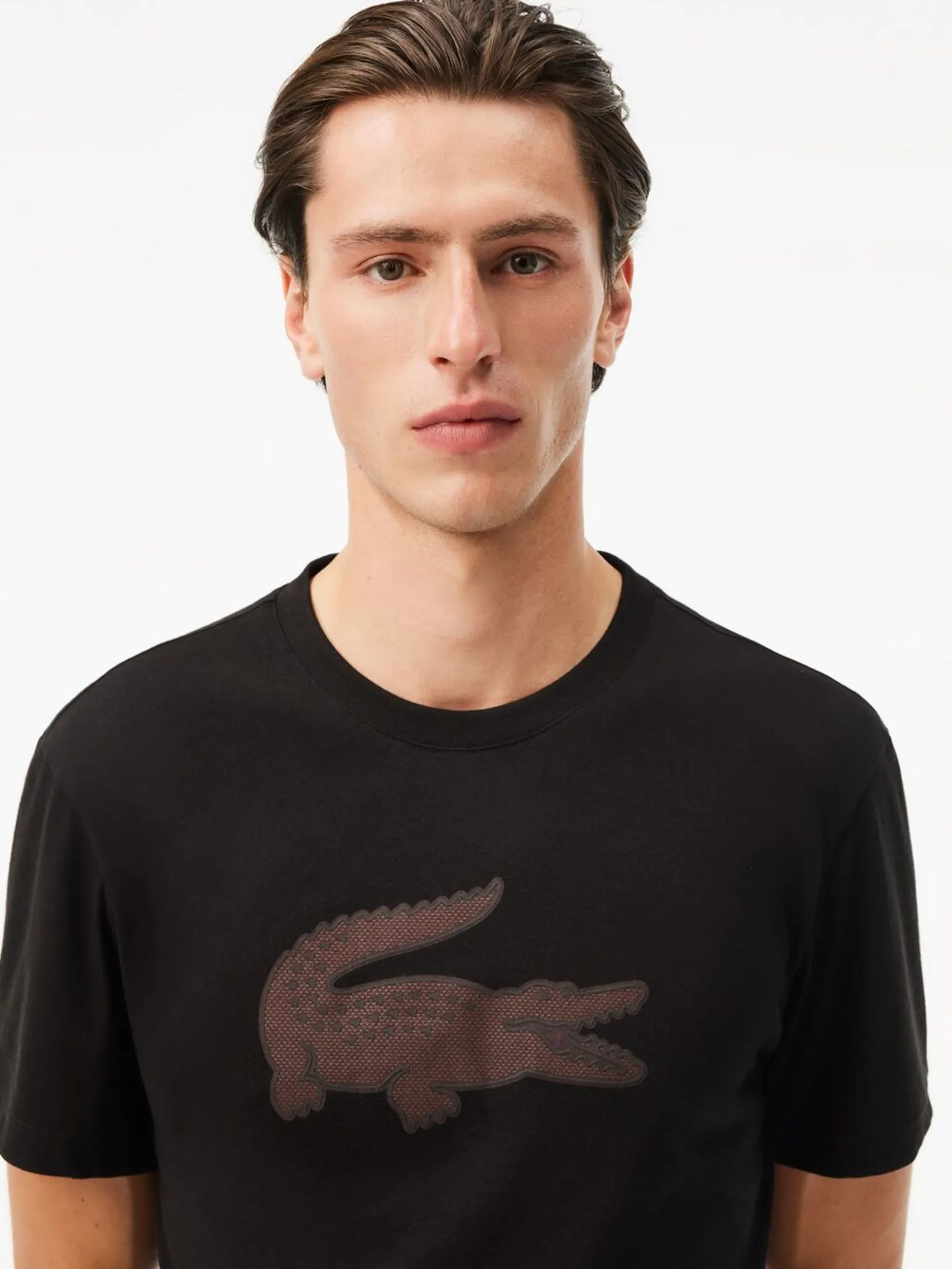 LACOSTE Ultra Dry XXL Logo Sport T-shirt Black LACOSTE Ultra Dry XXL Logo Sport T-shirt Black