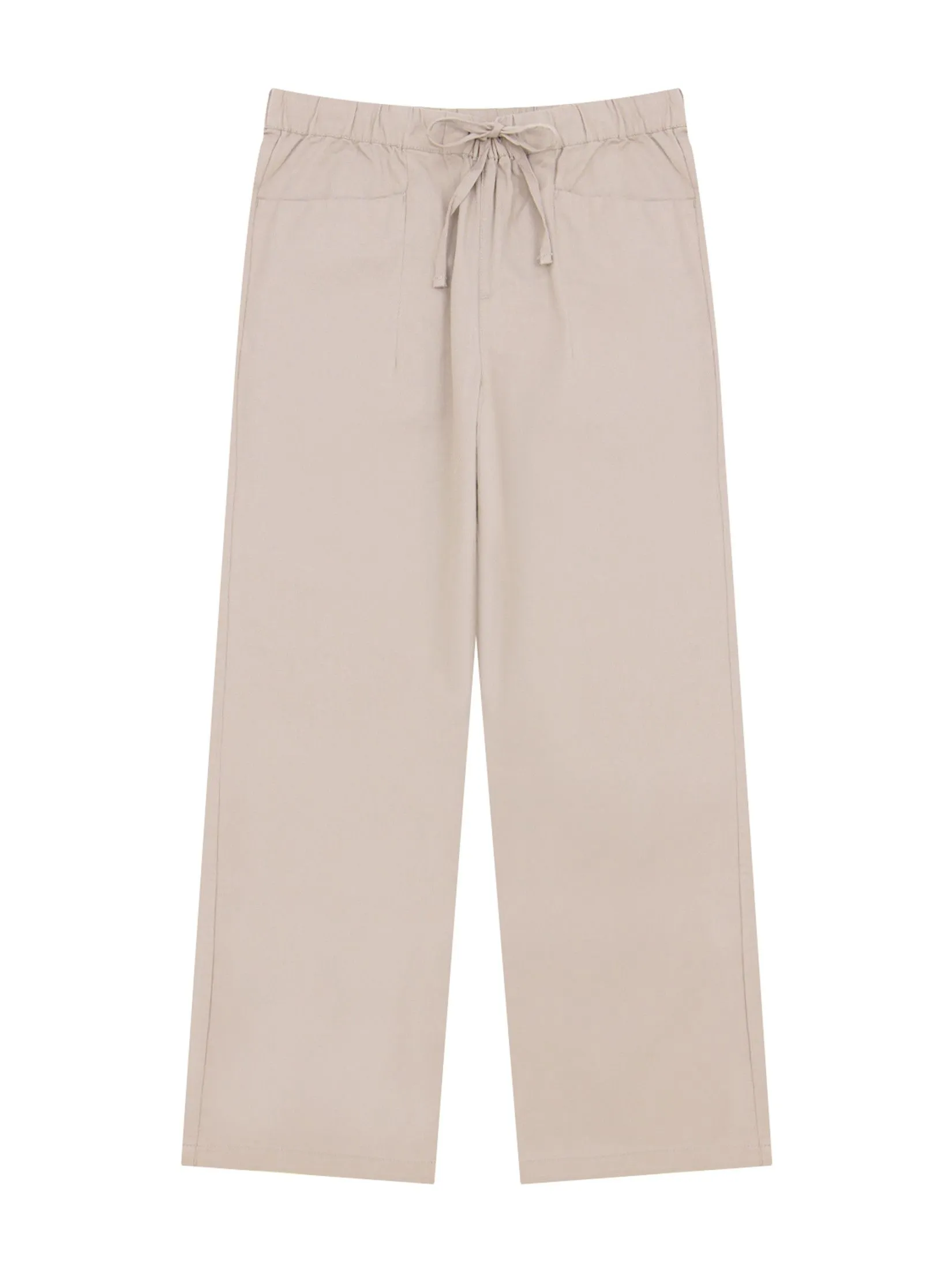 GIORDANO Women's Regular Woven Audrey Pants Crockery khaki GIORDANO Women's Regular Woven Audrey Pants Crockery khaki