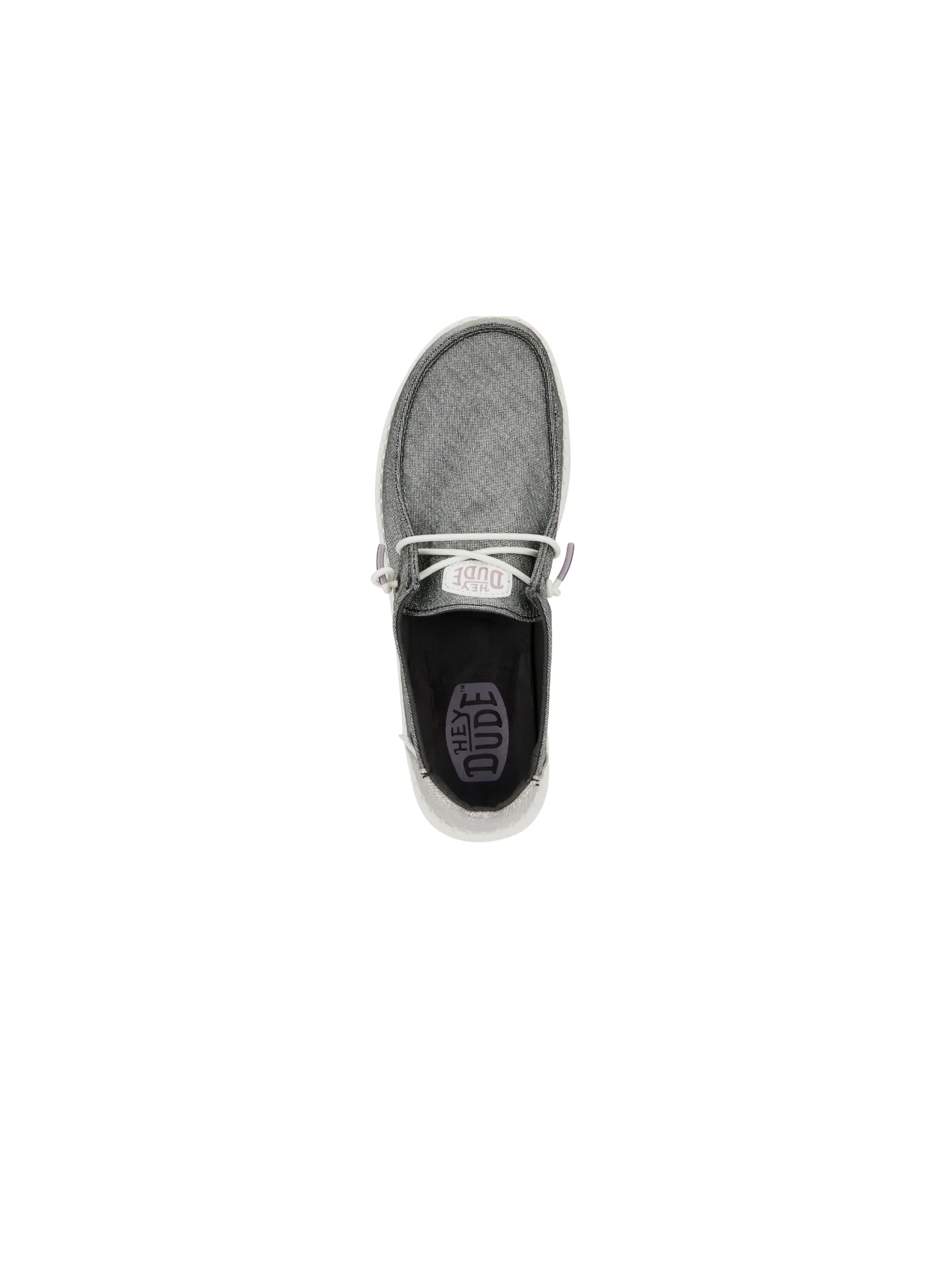 HEYDUDE WENDY METALLIC SPARKLE - CHARCOAL HEYDUDE WENDY METALLIC SPARKLE - CHARCOAL