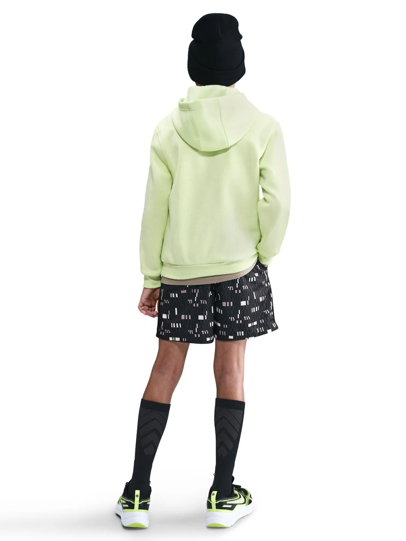 NIKE KIDS Unisex Kids Shorts Dri-Fit Multi Knit HV0666-010 Black/White NIKE KIDS Unisex Kids Shorts Dri-Fit Multi Knit HV0666-010 Black/White
