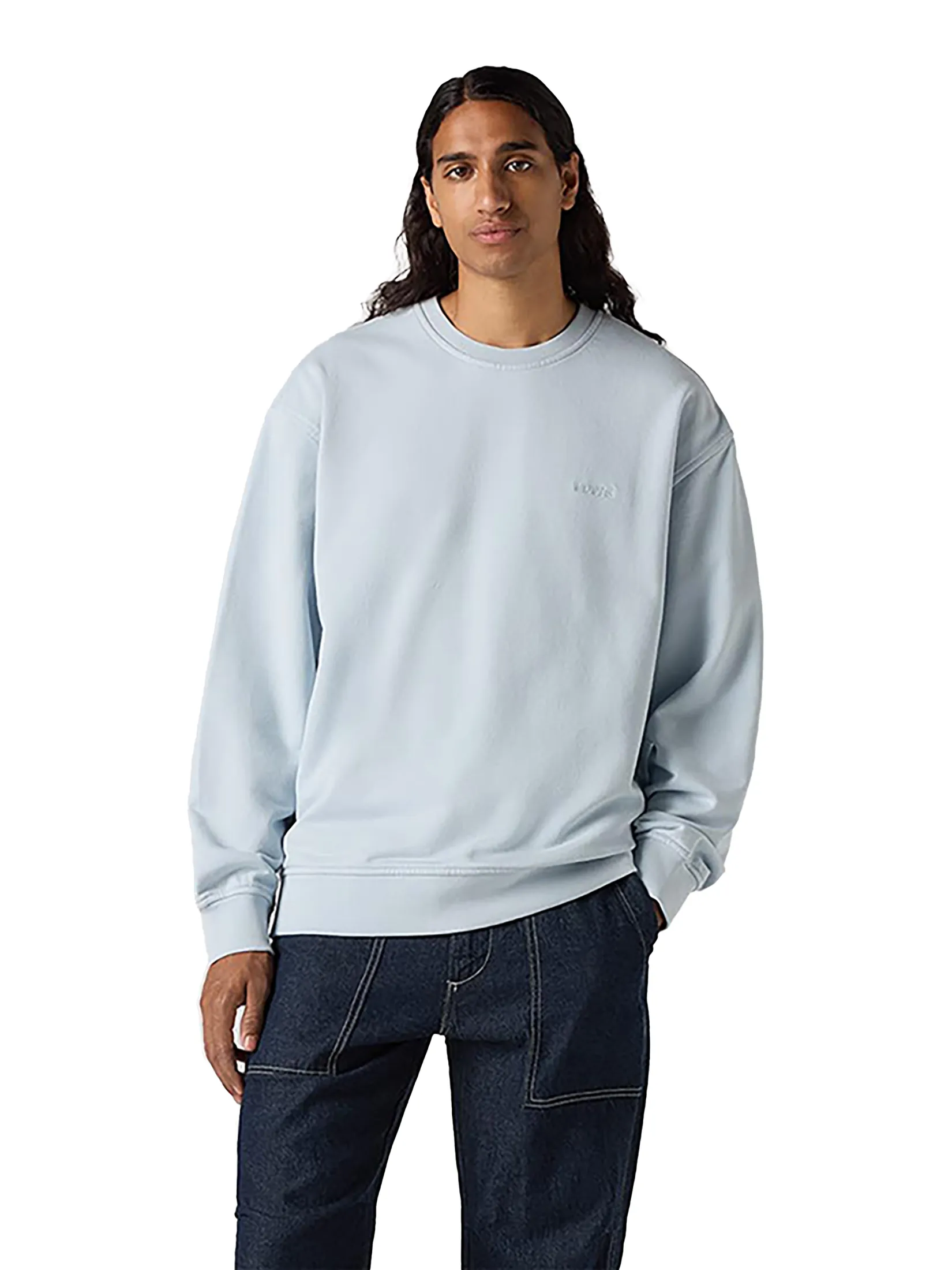 LEVI'S Men's Seasonal Crewneck Sweatshirt Blue