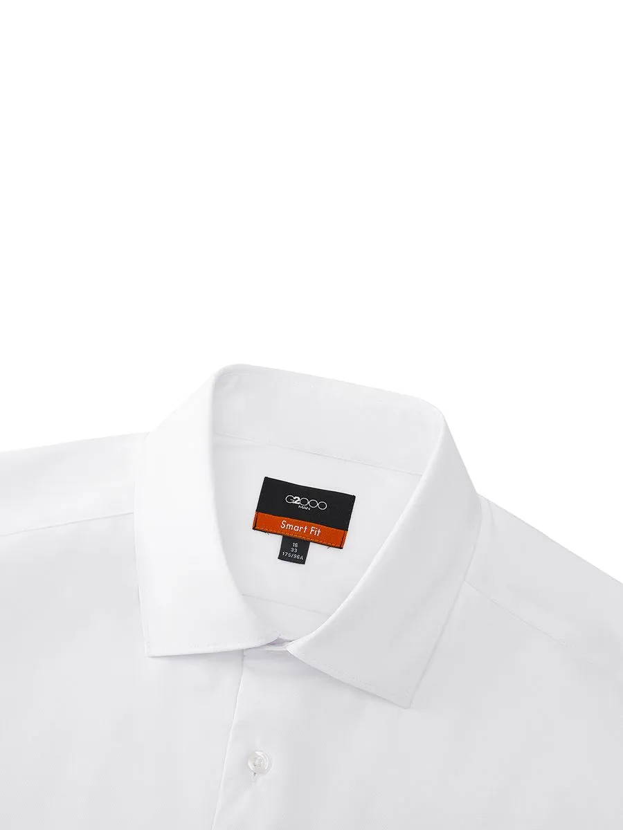 G2000 Men Clothing Silky Touch Stretch Shirt Smart Fit - White G2000 Men Clothing Silky Touch Stretch Shirt Smart Fit - White