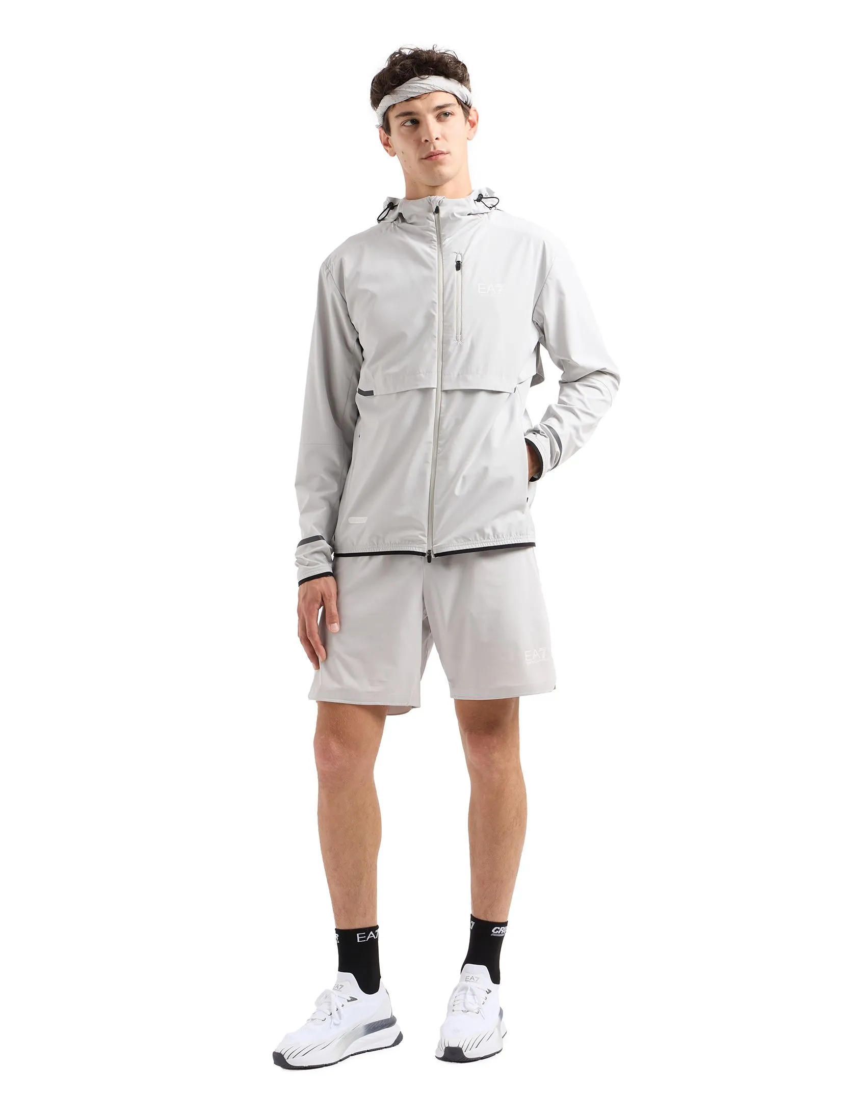 EA7 Men Shorts SS25 Gray Violet