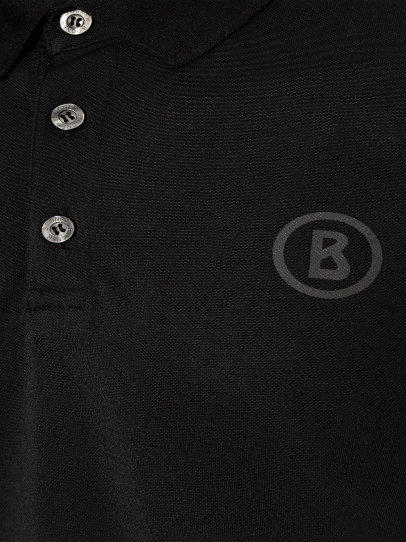 BOGNER Men Polo Shirt Daniel Functional Black BOGNER Men Polo Shirt Daniel Functional Black