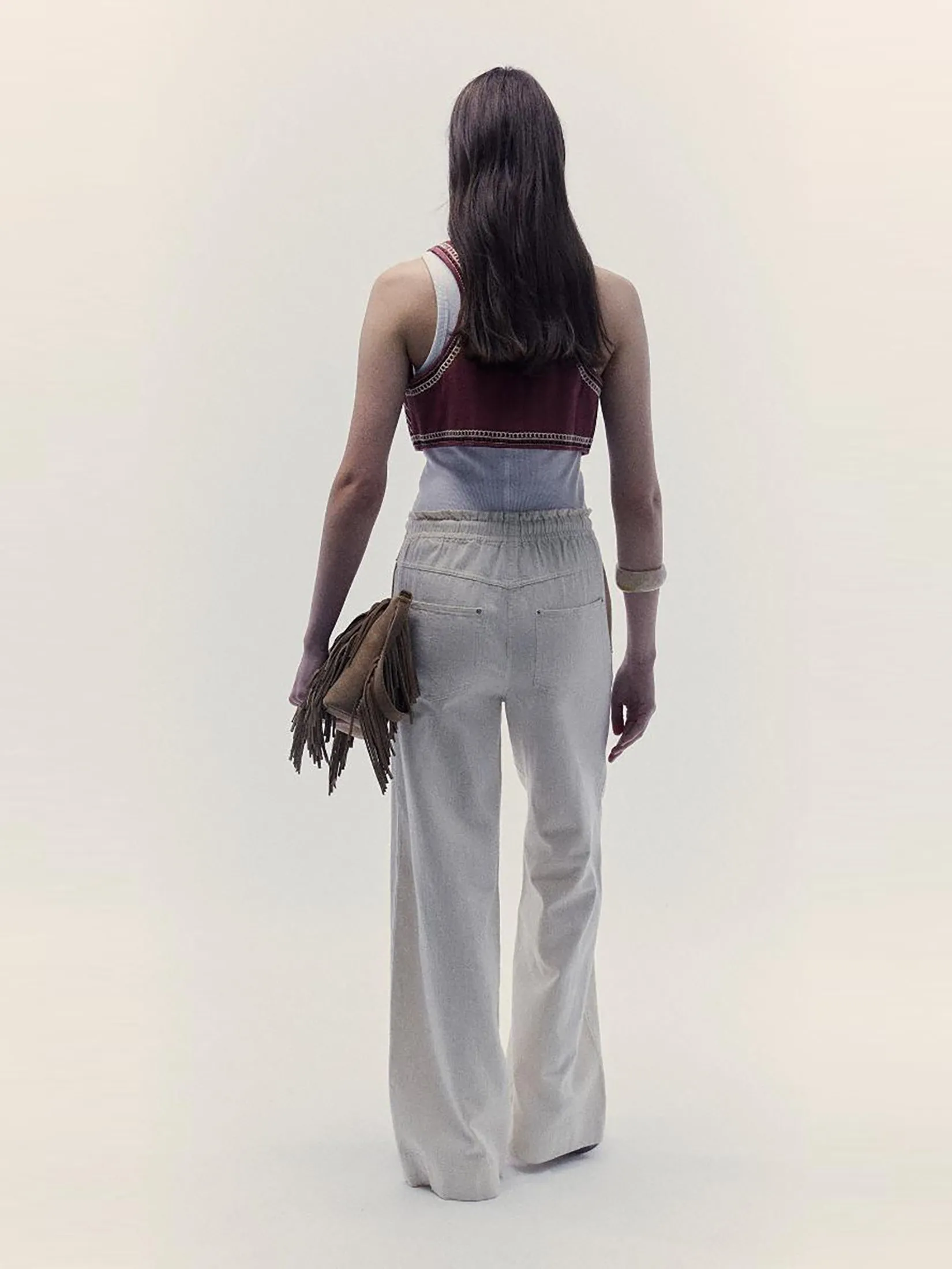 SFERA Women Trousers Linen Twill White SFERA Women Trousers Linen Twill White