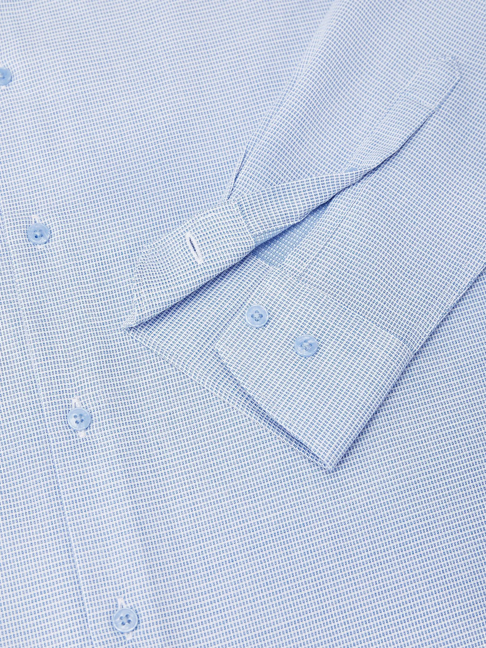 G2000 Men Clothing Non-Iron Cotton Blend Shirt  Smart Fit - Blue G2000 Men Clothing Non-Iron Cotton Blend Shirt  Smart Fit - Blue