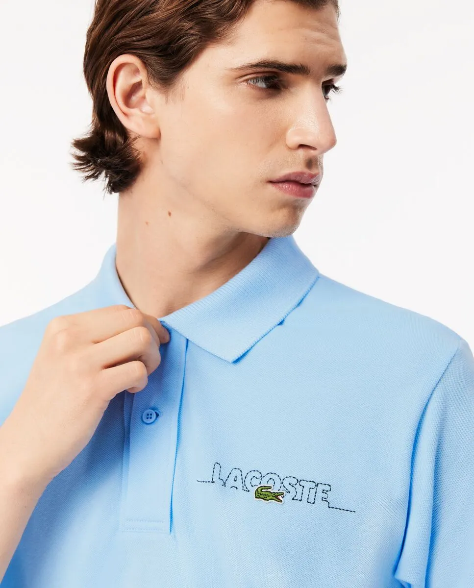 LACOSTE French Made Classic Fit L.12.12 Polo Shirt Blue LACOSTE French Made Classic Fit L.12.12 Polo Shirt Blue