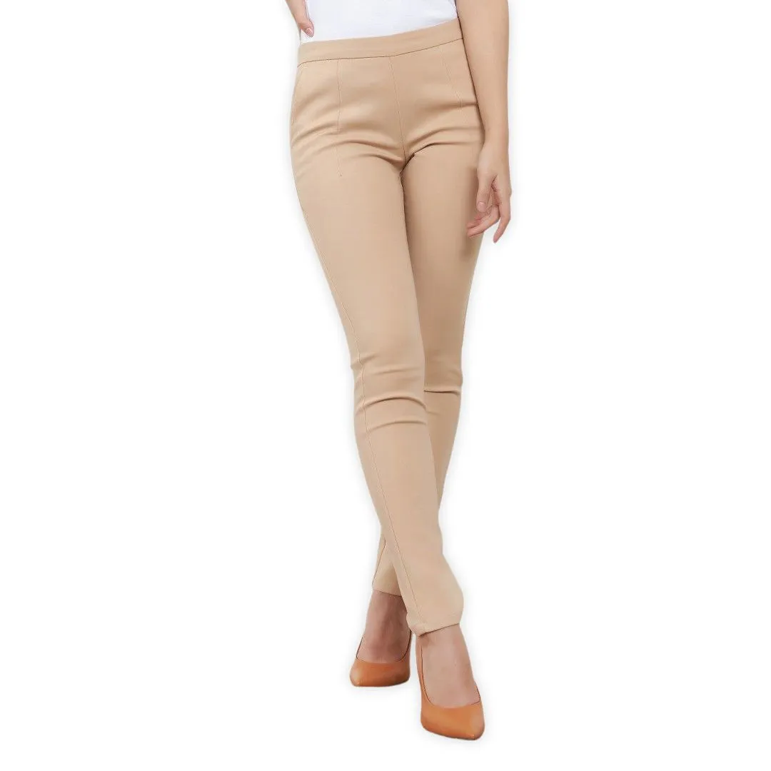 Lady Plus Beige Long Pants L-9742PL-BE Lady Plus Beige Long Pants L-9742PL-BE