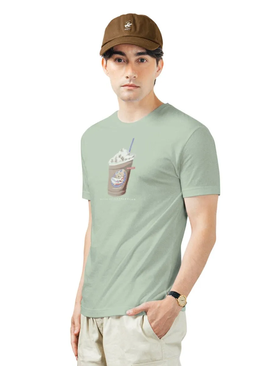 BEVERLY HILLS POLO CLUB Green Unisex T-Shirt REGULAR-FIT Model BNSR362