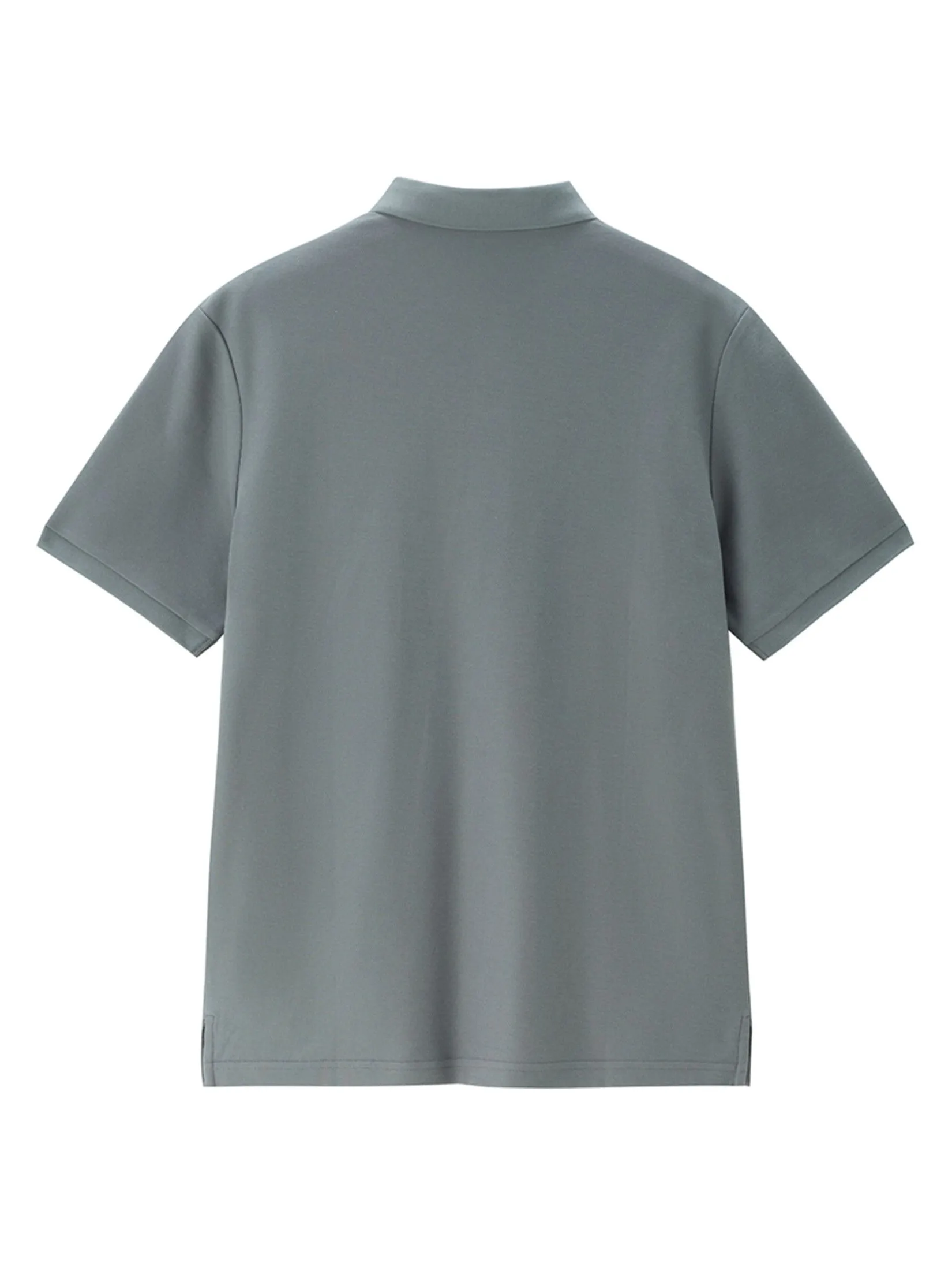 GIORDANO Men's Beau Monde Regular Ice Cooling Pocket Polo Dark Grey GIORDANO Men's Beau Monde Regular Ice Cooling Pocket Polo Dark Grey