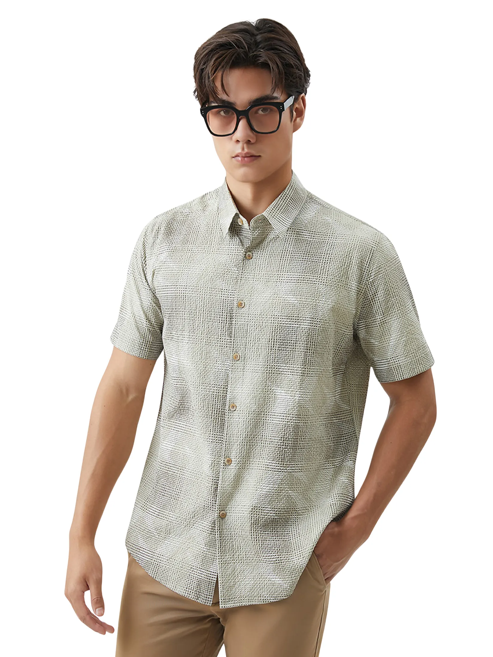 DAPPER DAPPER Geometric Mirage Print Shirt Multicolor DAPPER DAPPER Geometric Mirage Print Shirt Multicolor