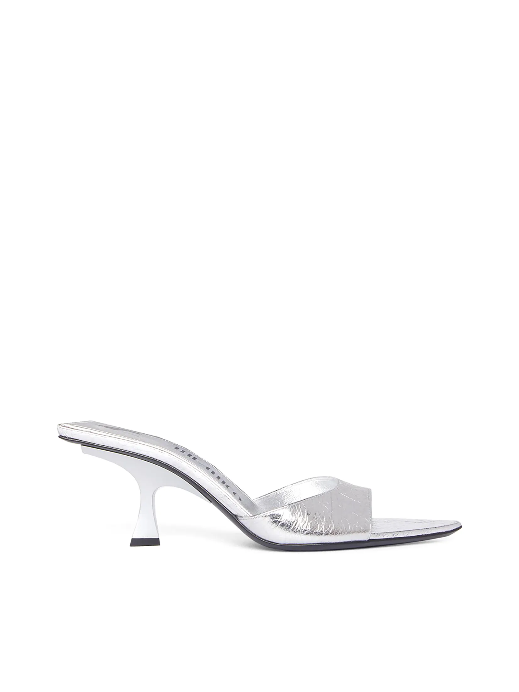 THE ATTICO Women High Heels Bes Mule 65 mm. Silver THE ATTICO Women High Heels Bes Mule 65 mm. Silver